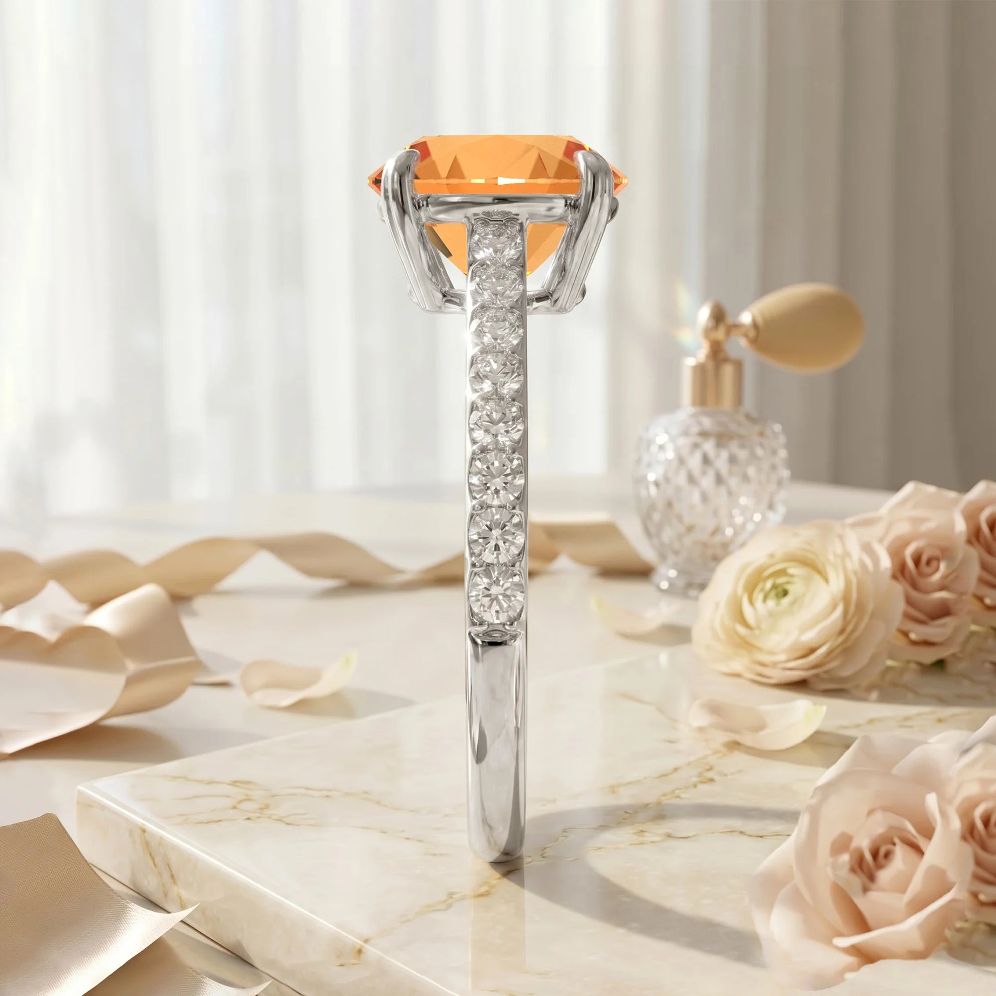 14K White Gold