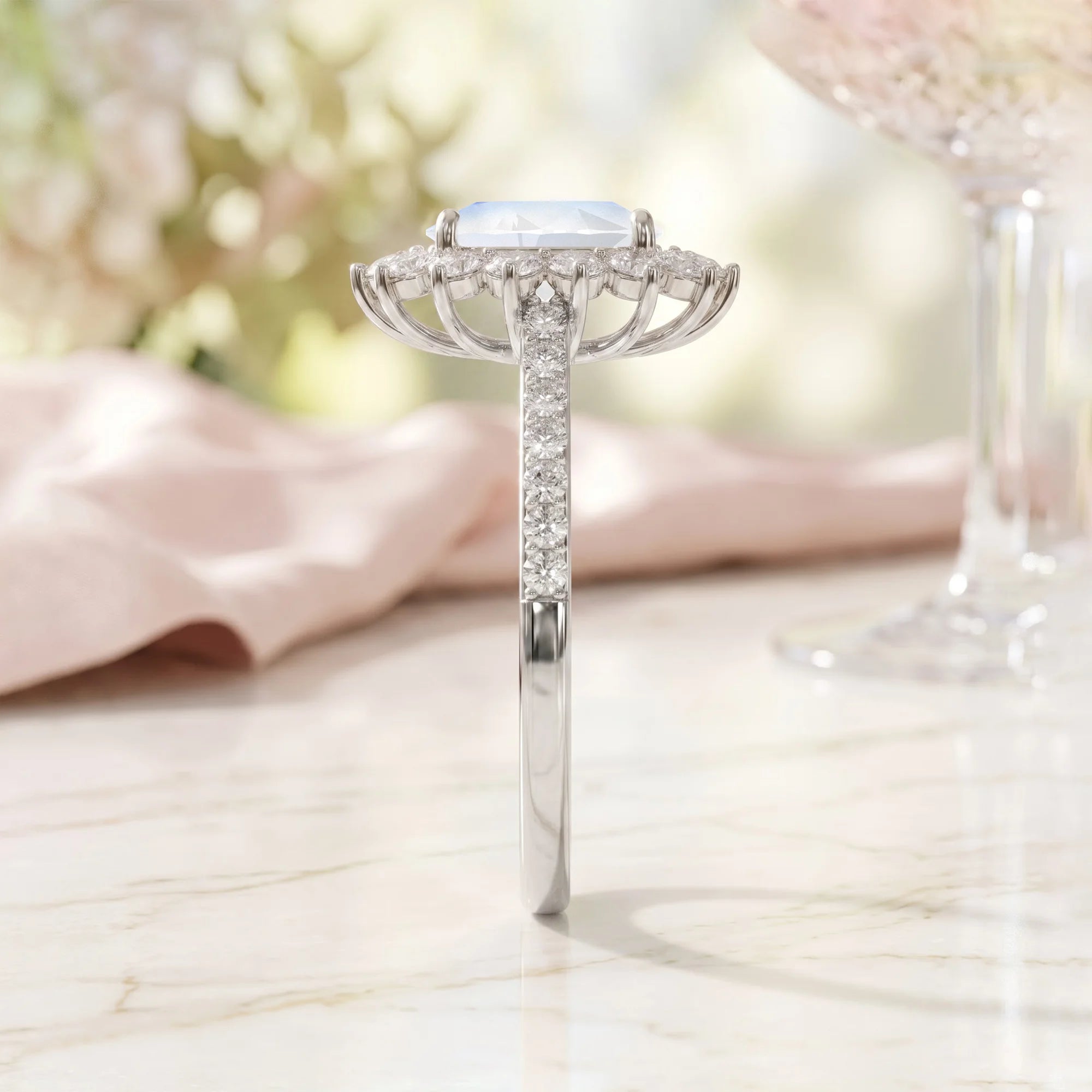 14K White Gold