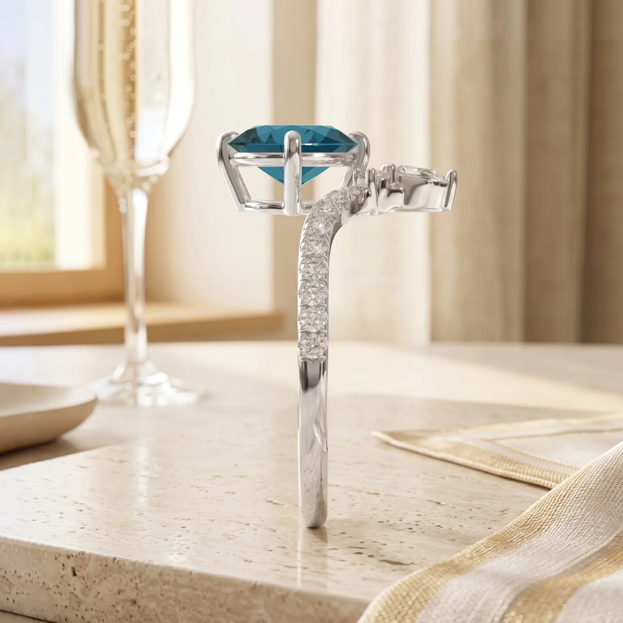 14K White Gold
