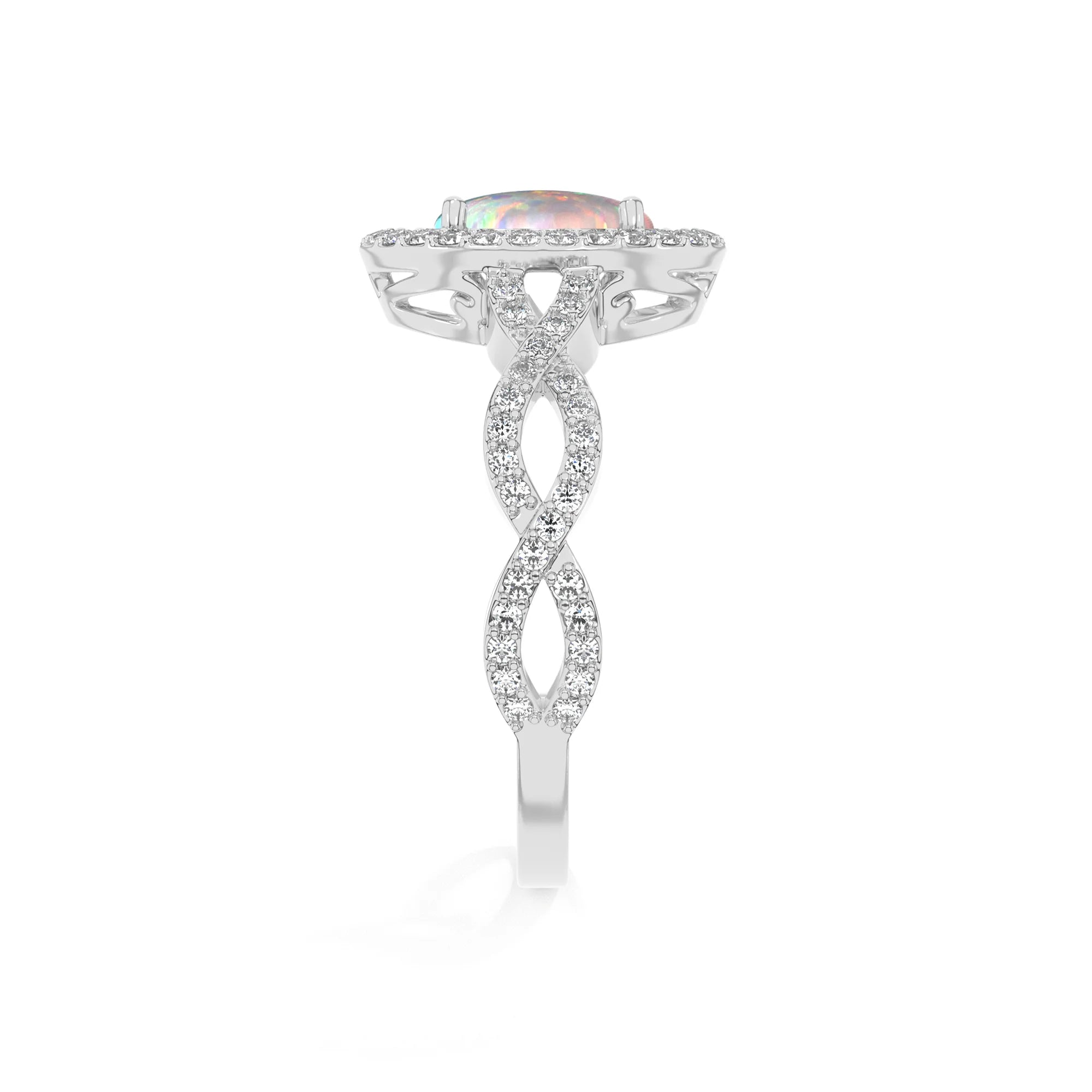 14K White Gold