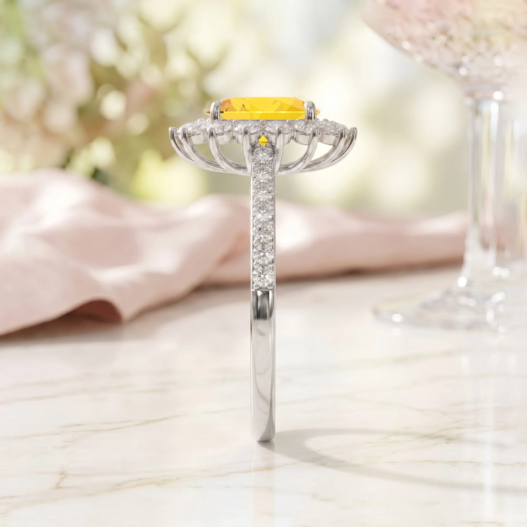 14K White Gold