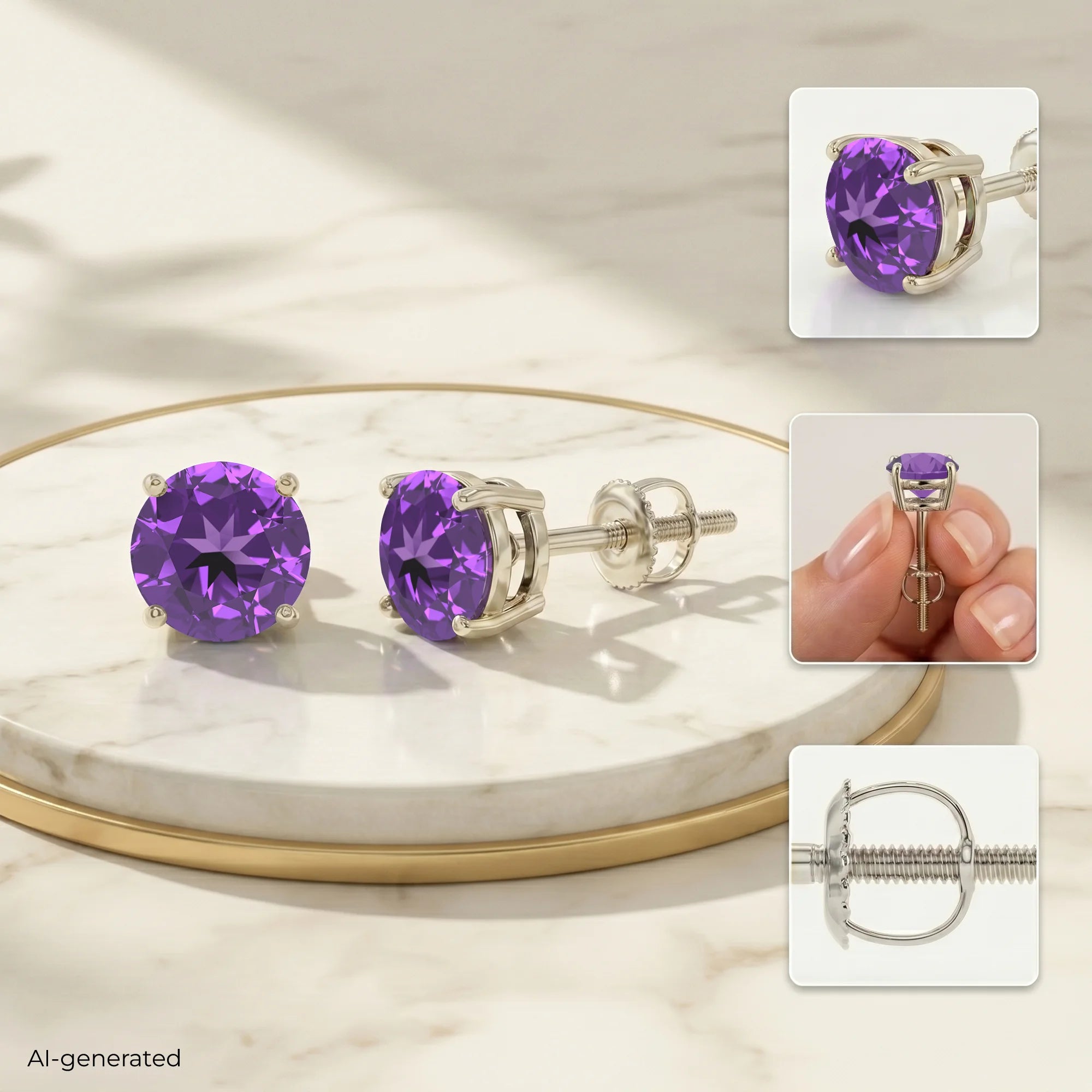 14K White Gold
