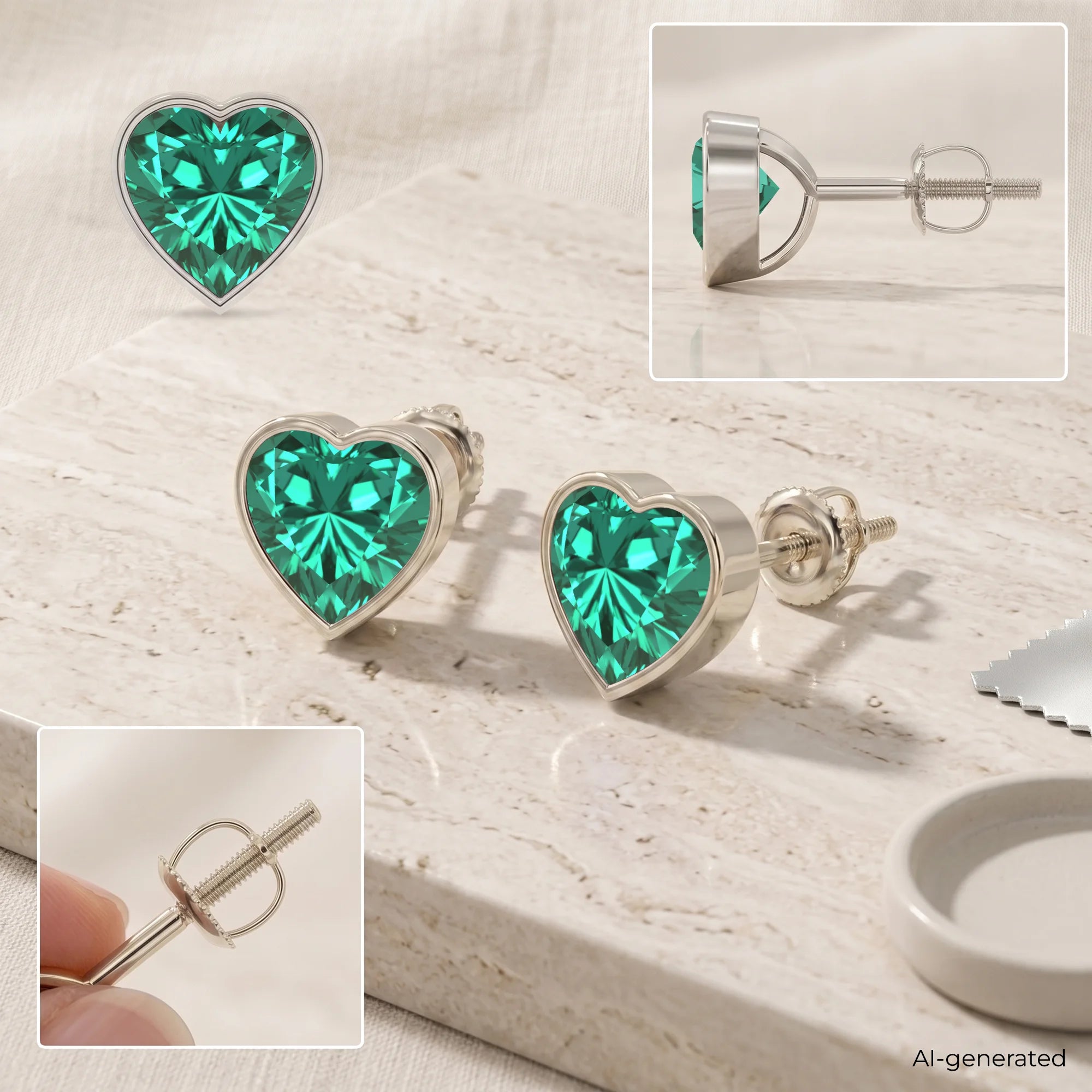 14K White Gold