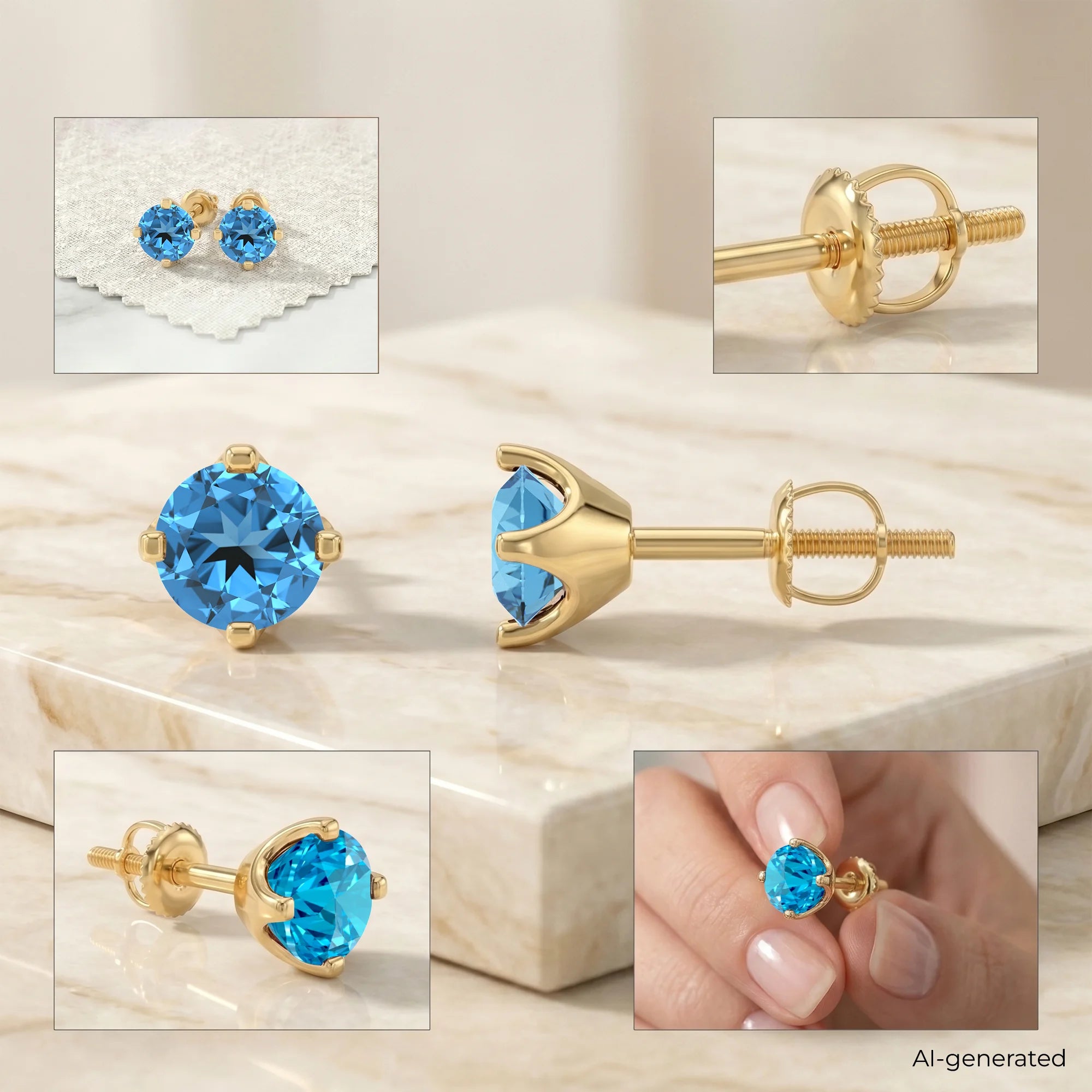 14K Yellow Gold