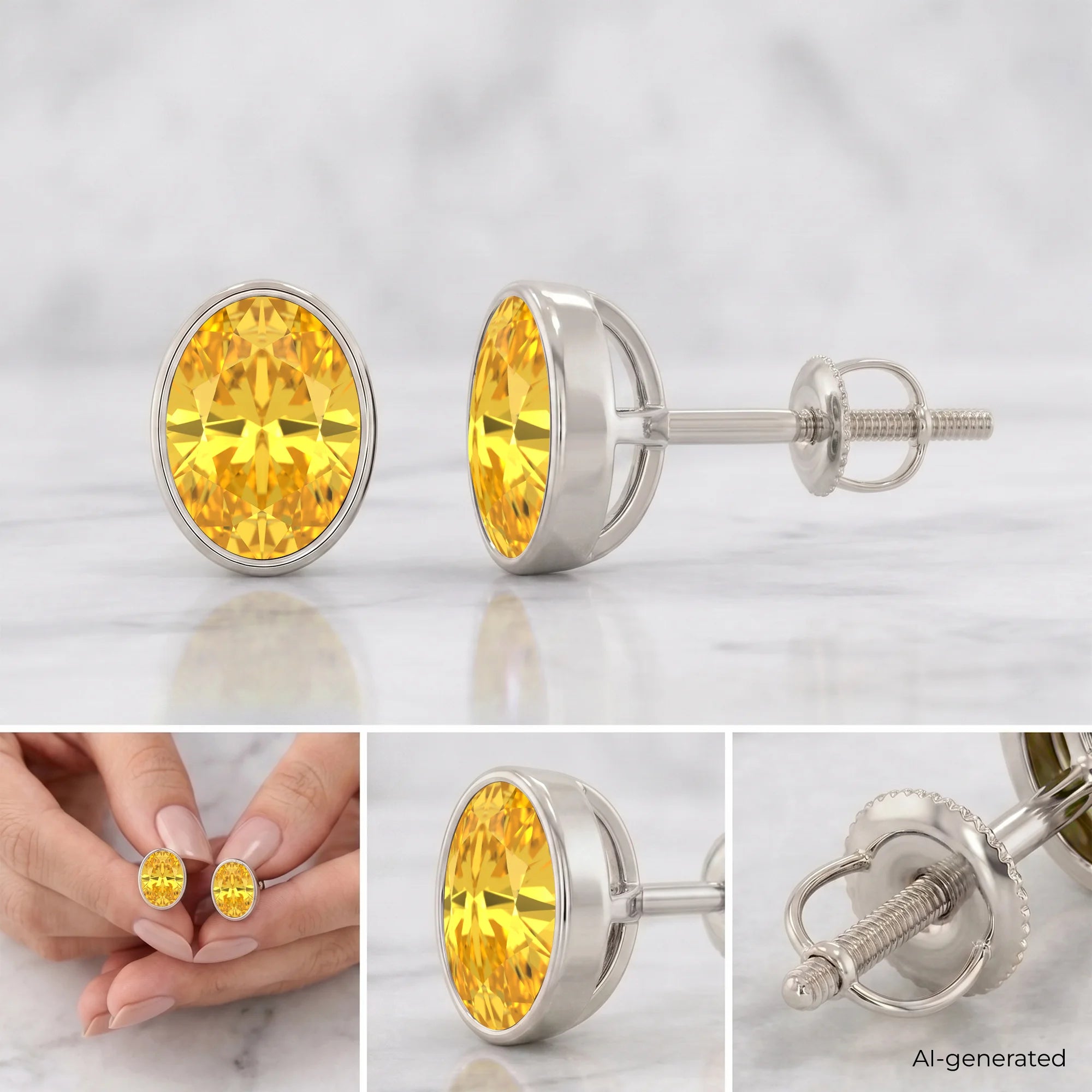 14K White Gold