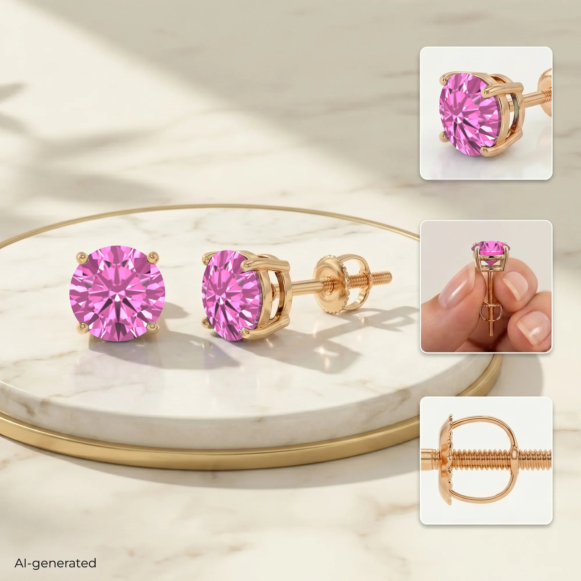 14K Rose Gold