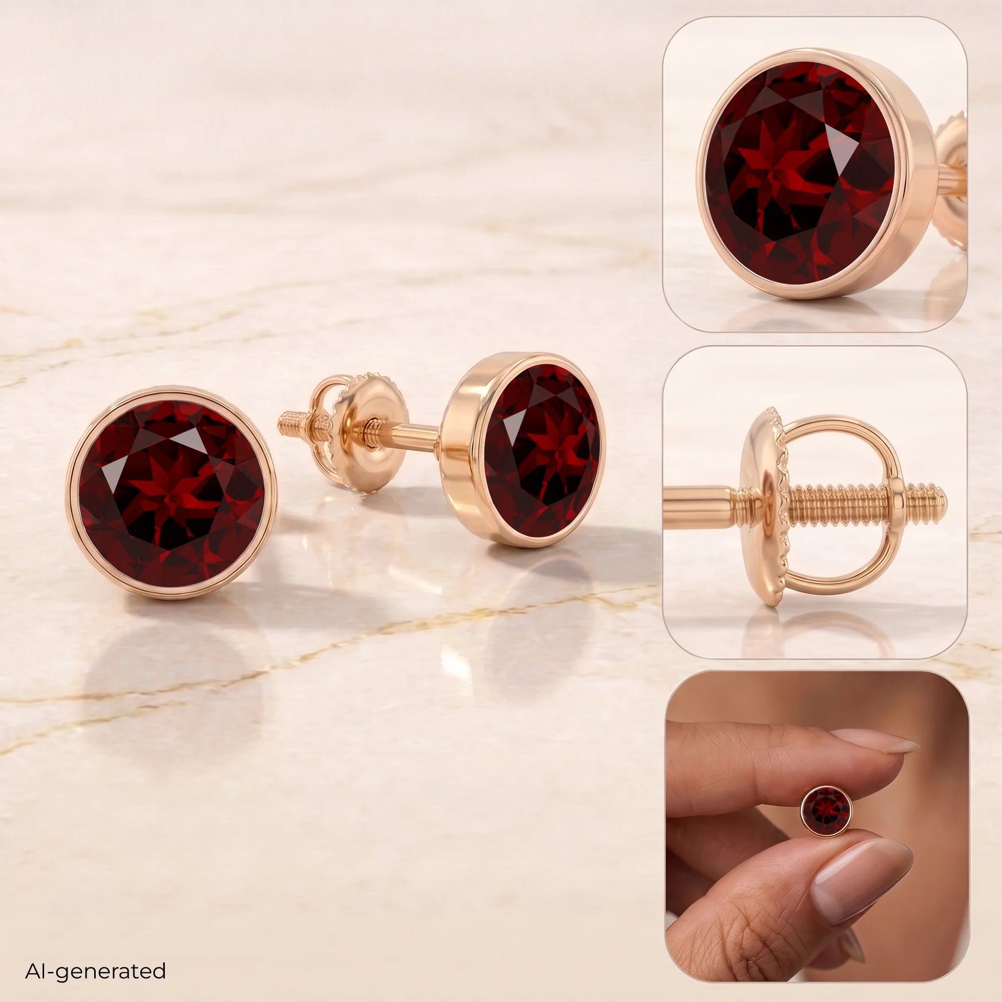 14K Rose Gold