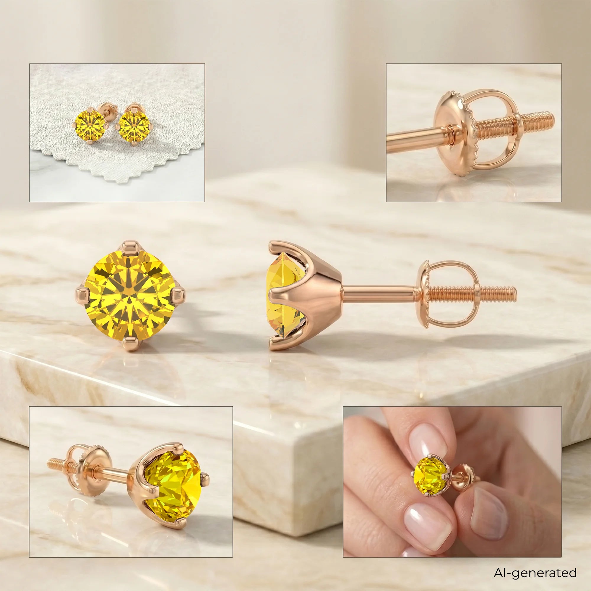 14K Rose Gold