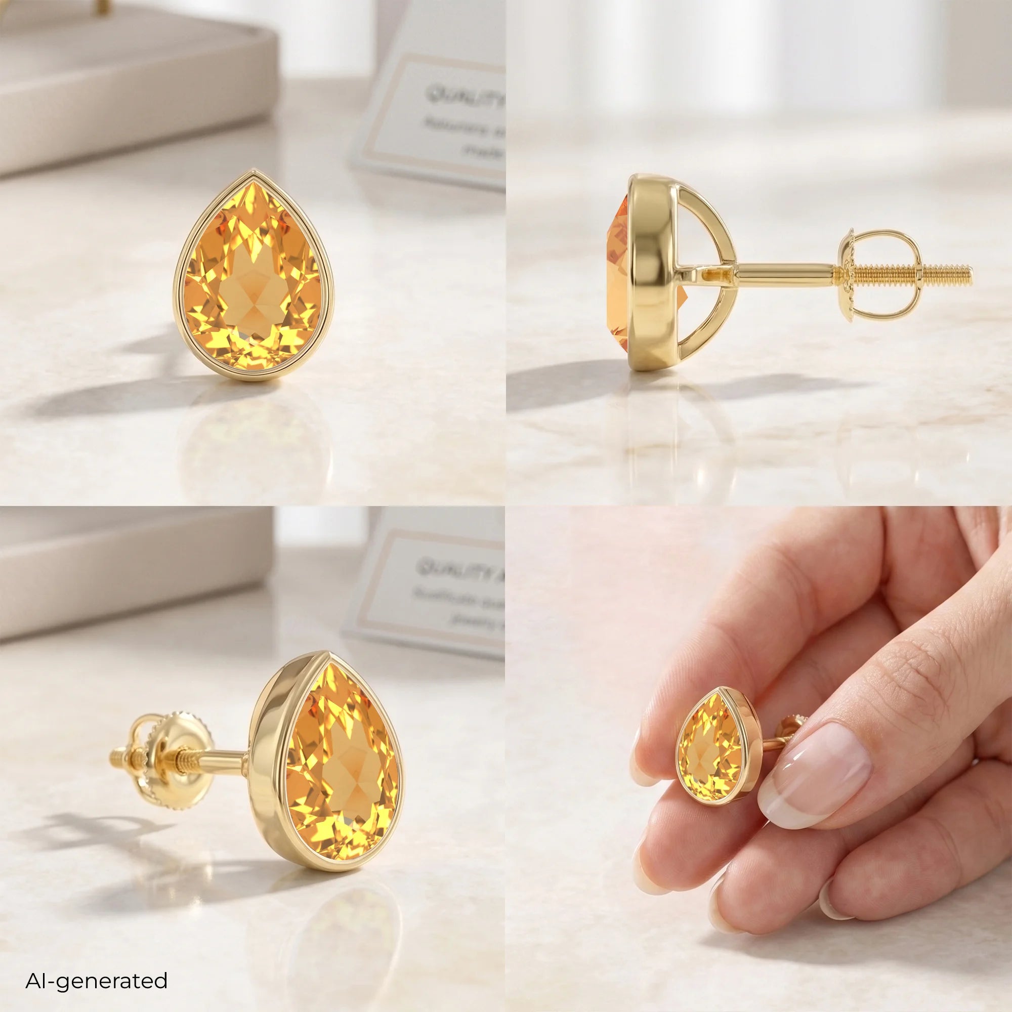 14K Yellow Gold