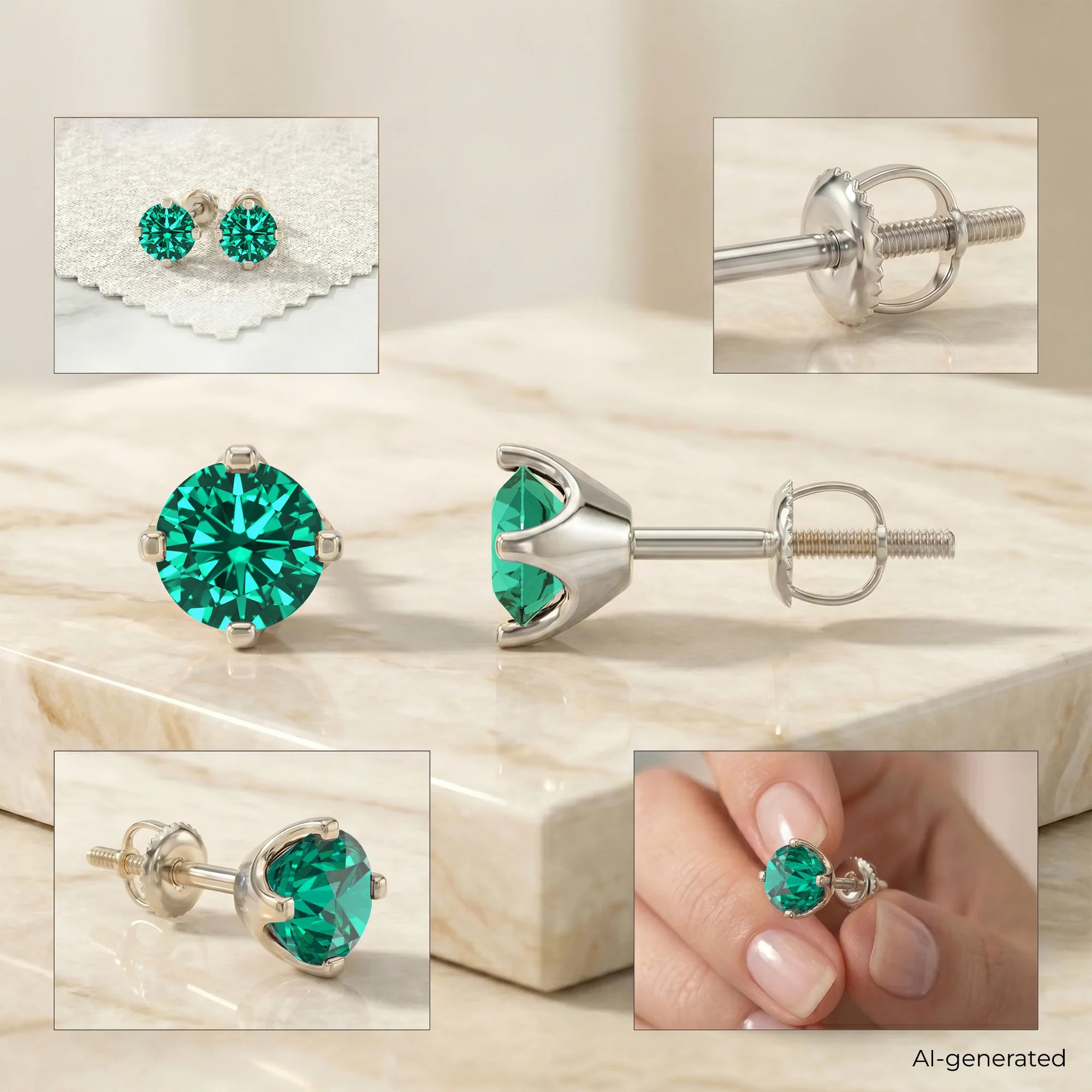14K White Gold