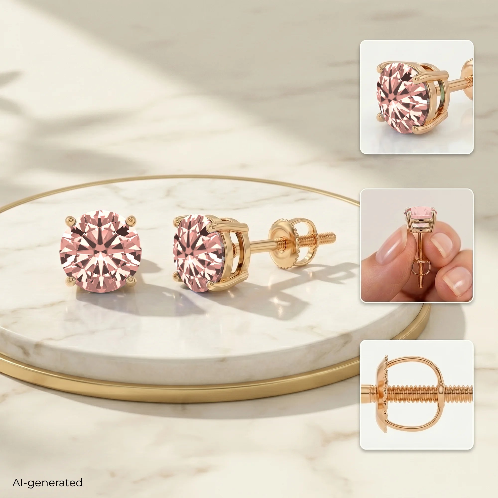 14K Rose Gold