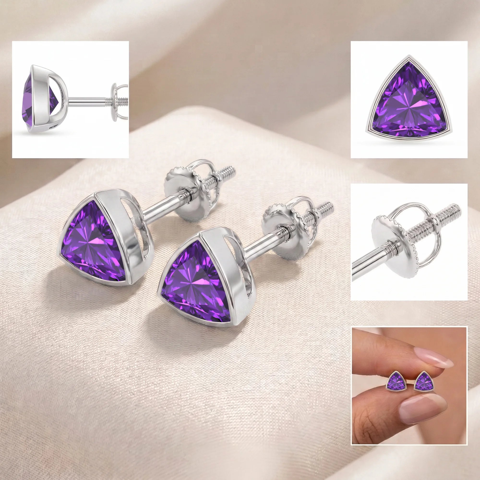 14K White Gold
