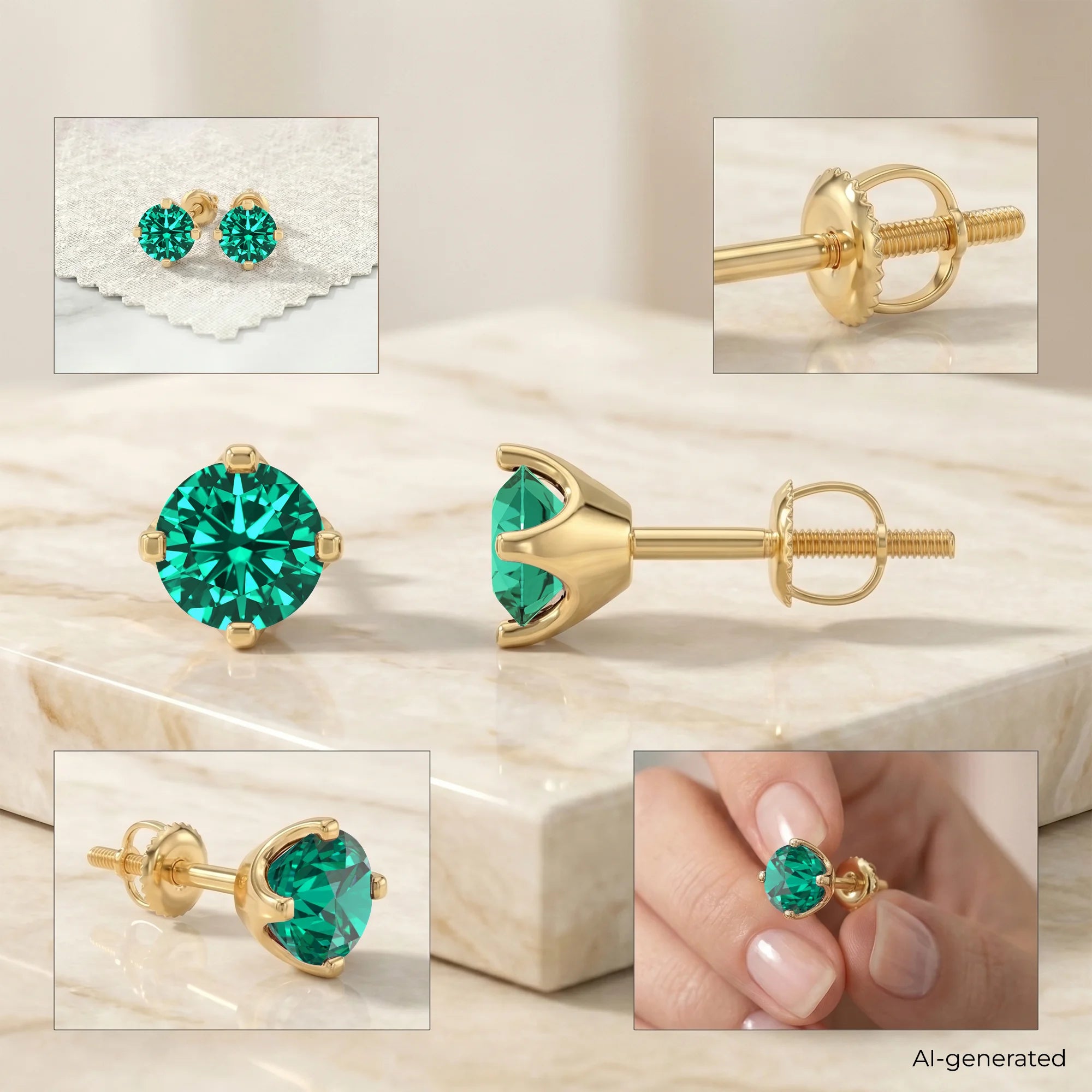 14K Yellow Gold