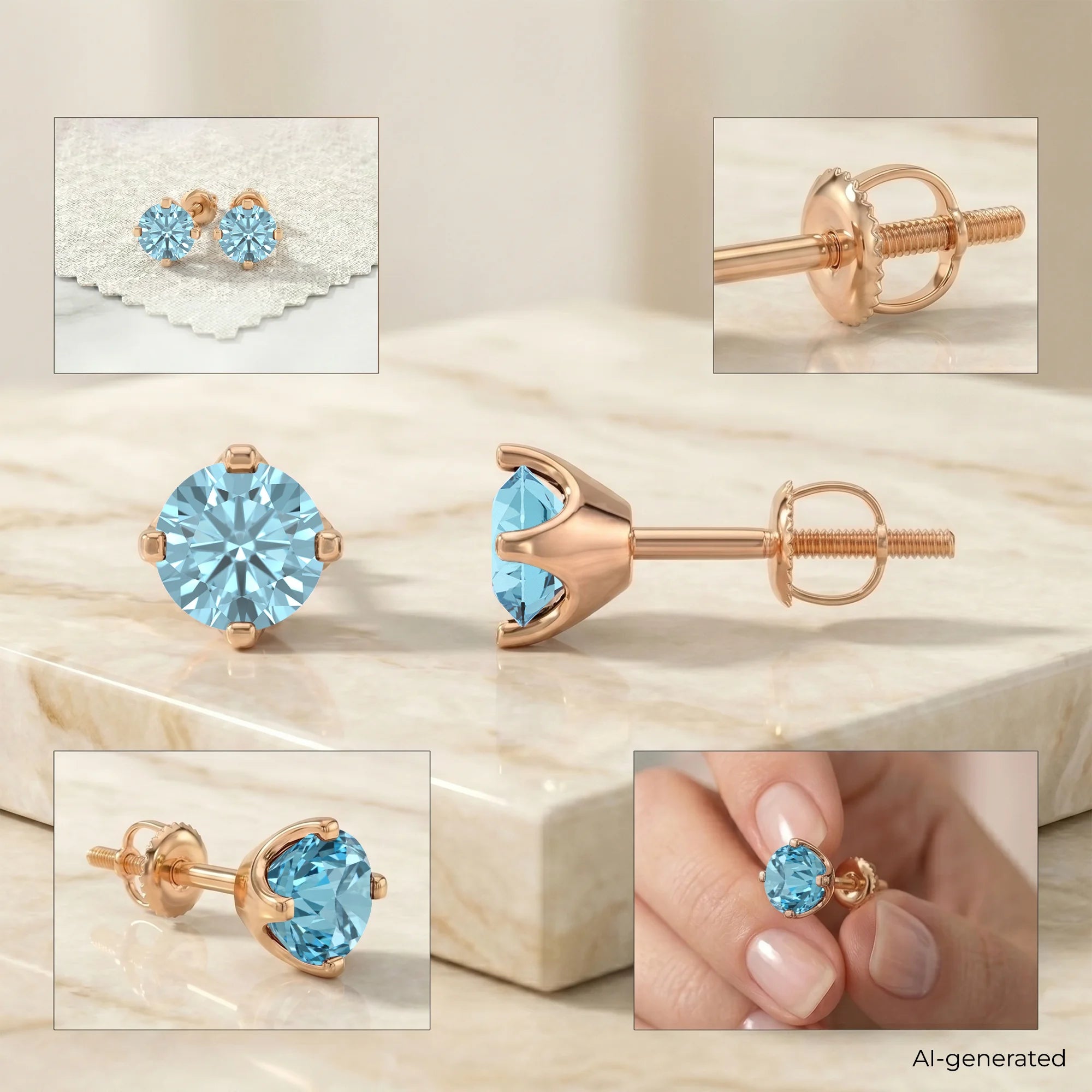 14K Rose Gold