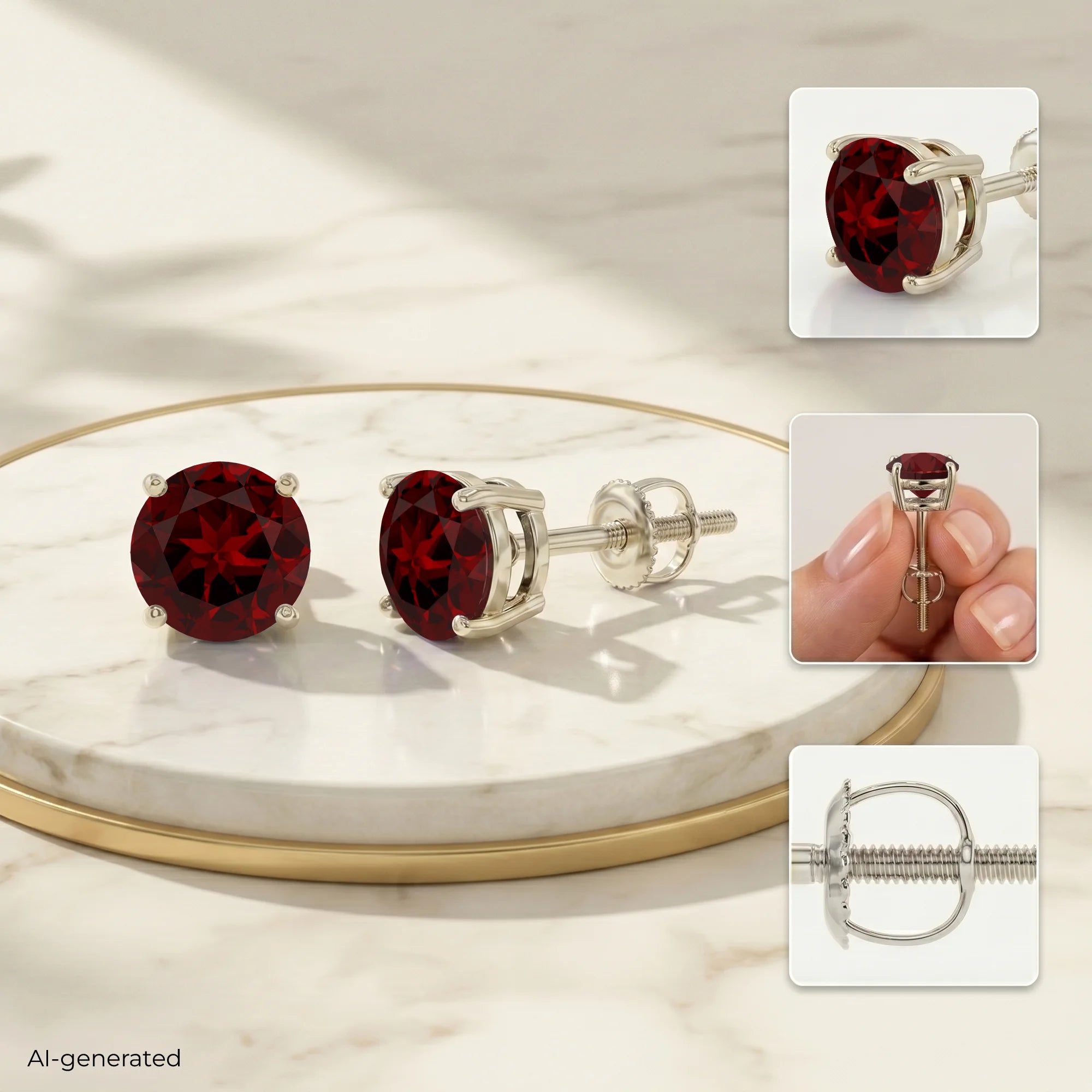 14K White Gold