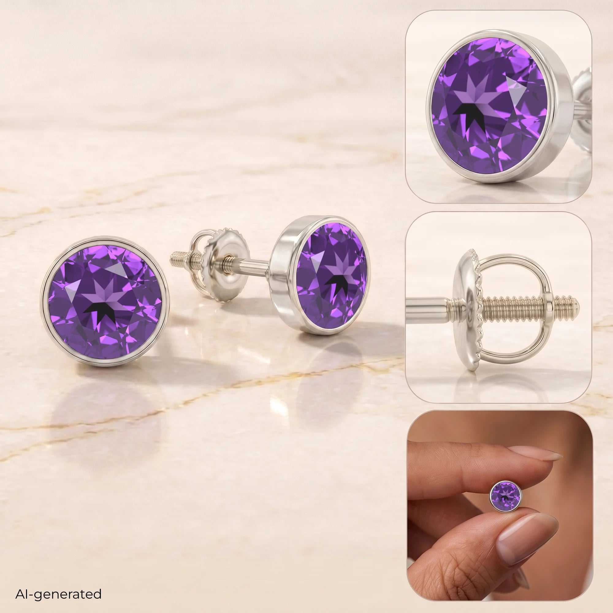 14K White Gold