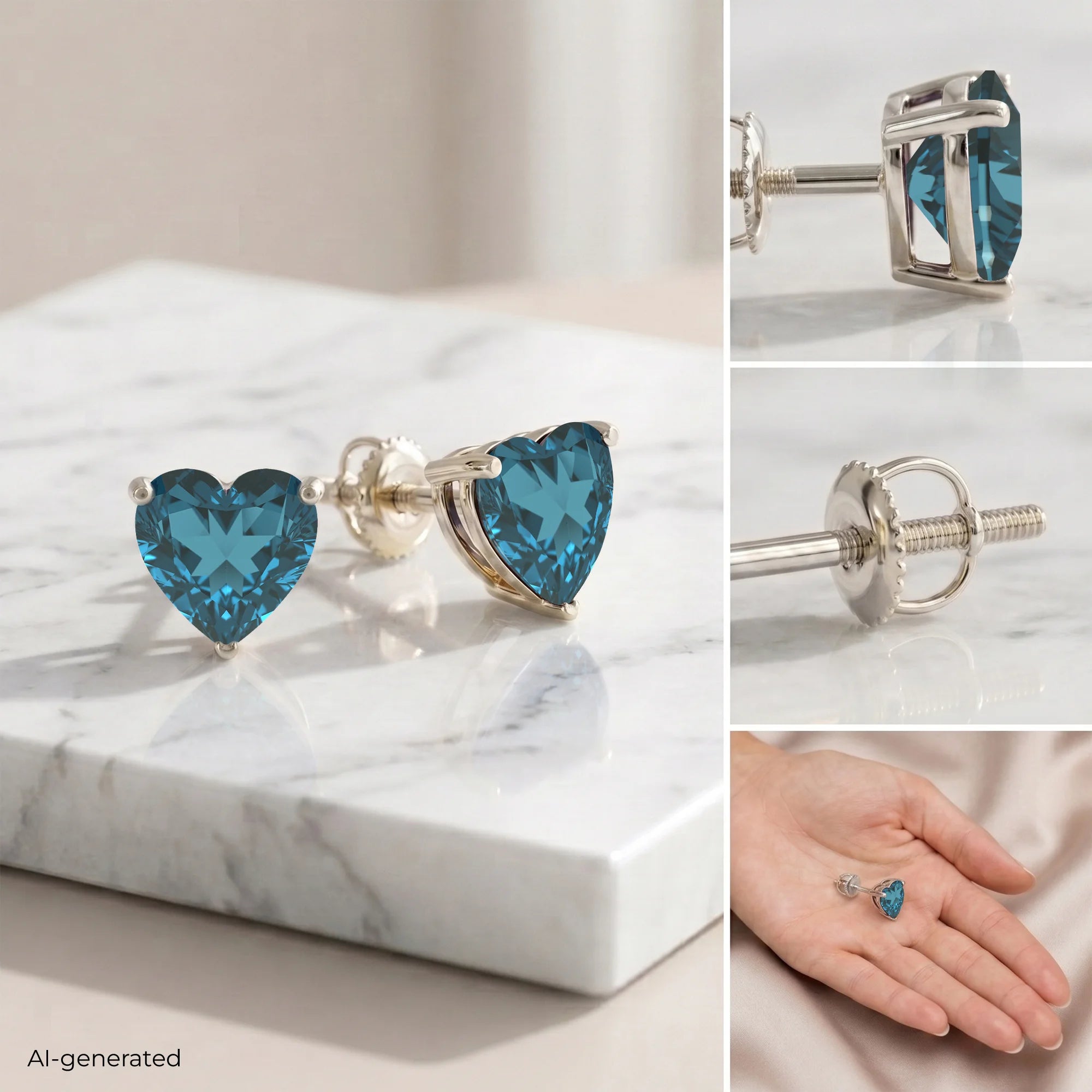 14K White Gold