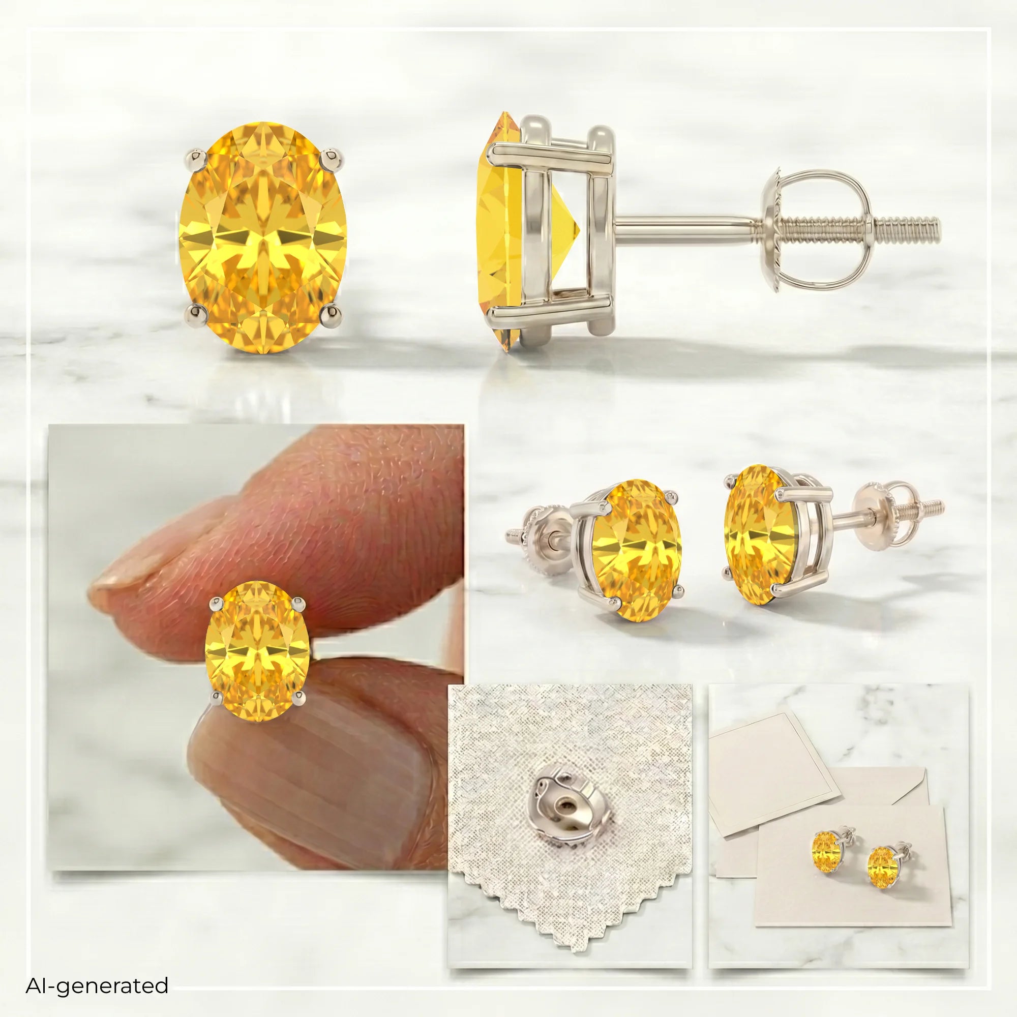 14K White Gold