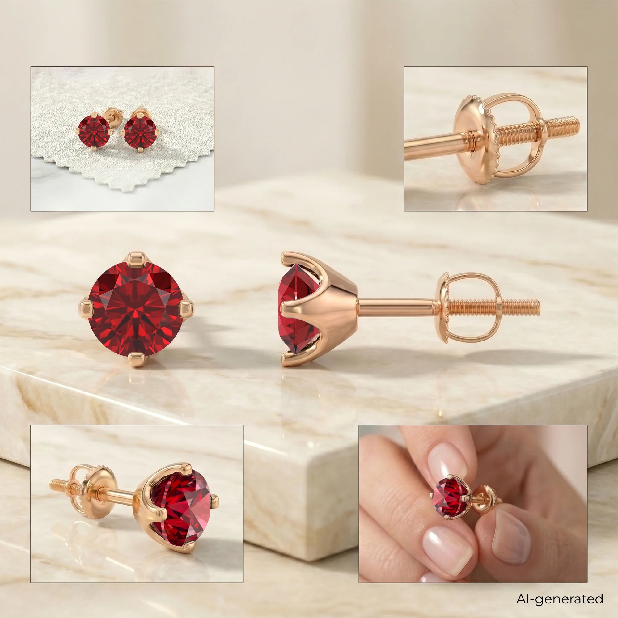 14K Rose Gold