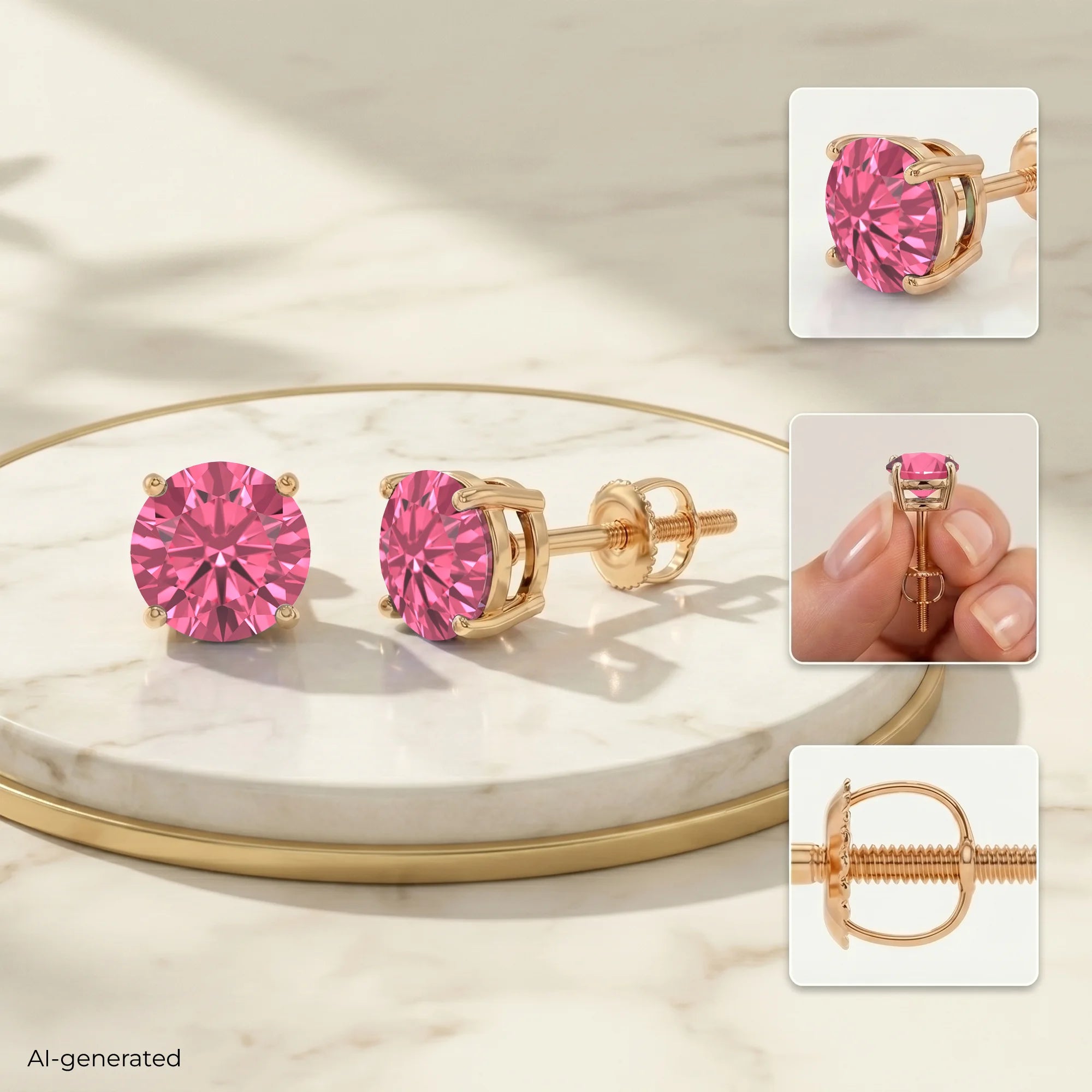 14K Rose Gold
