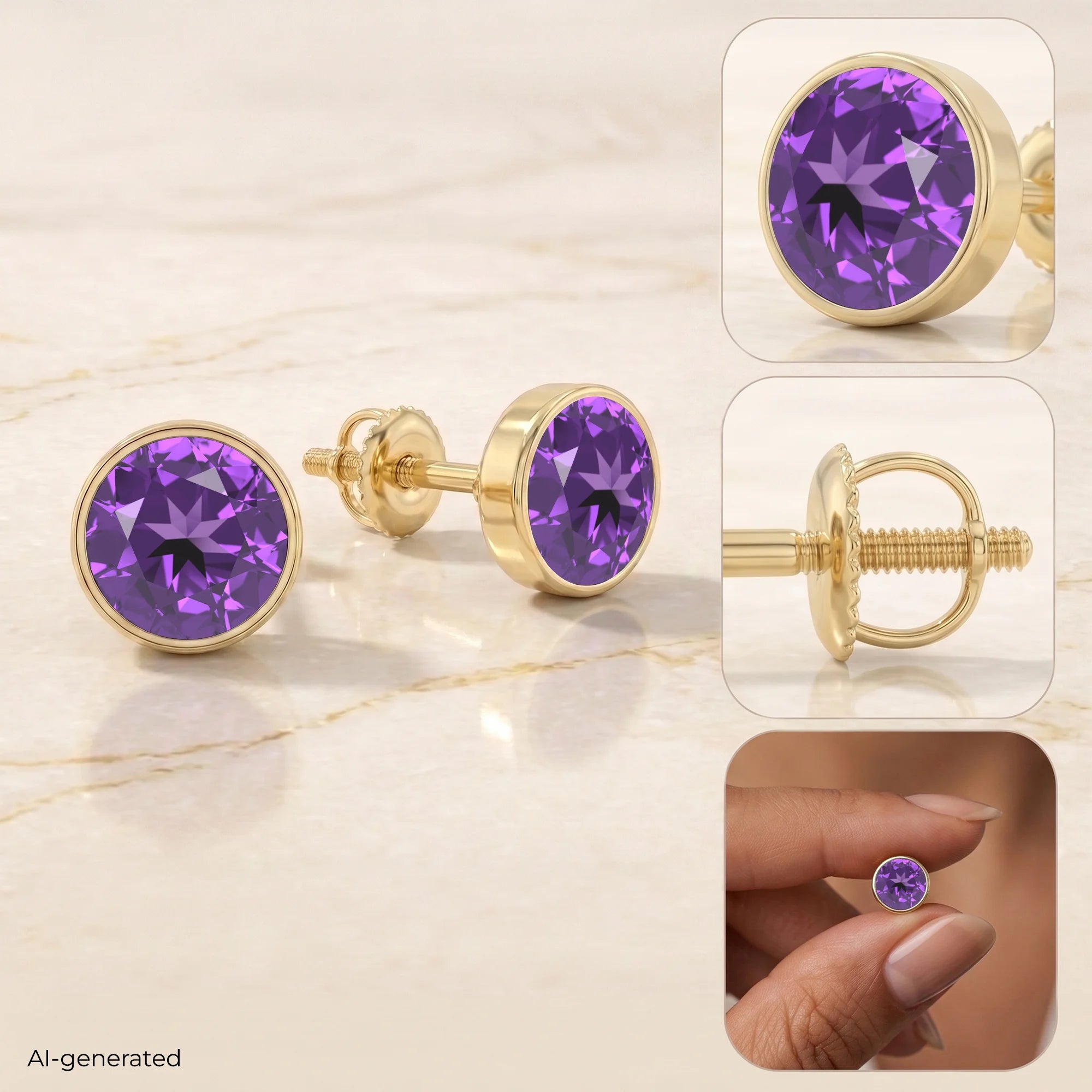 14K Yellow Gold