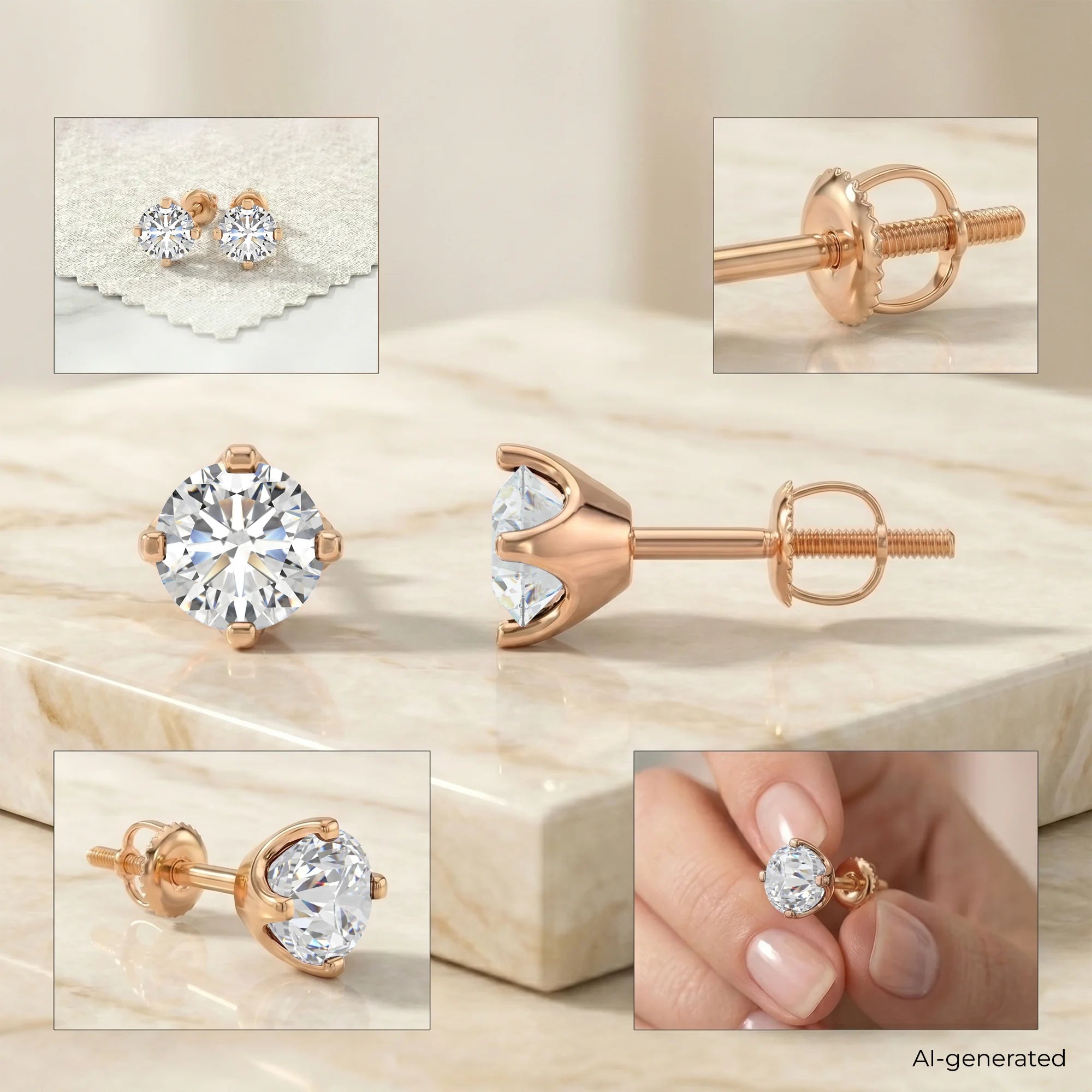 14K Rose Gold