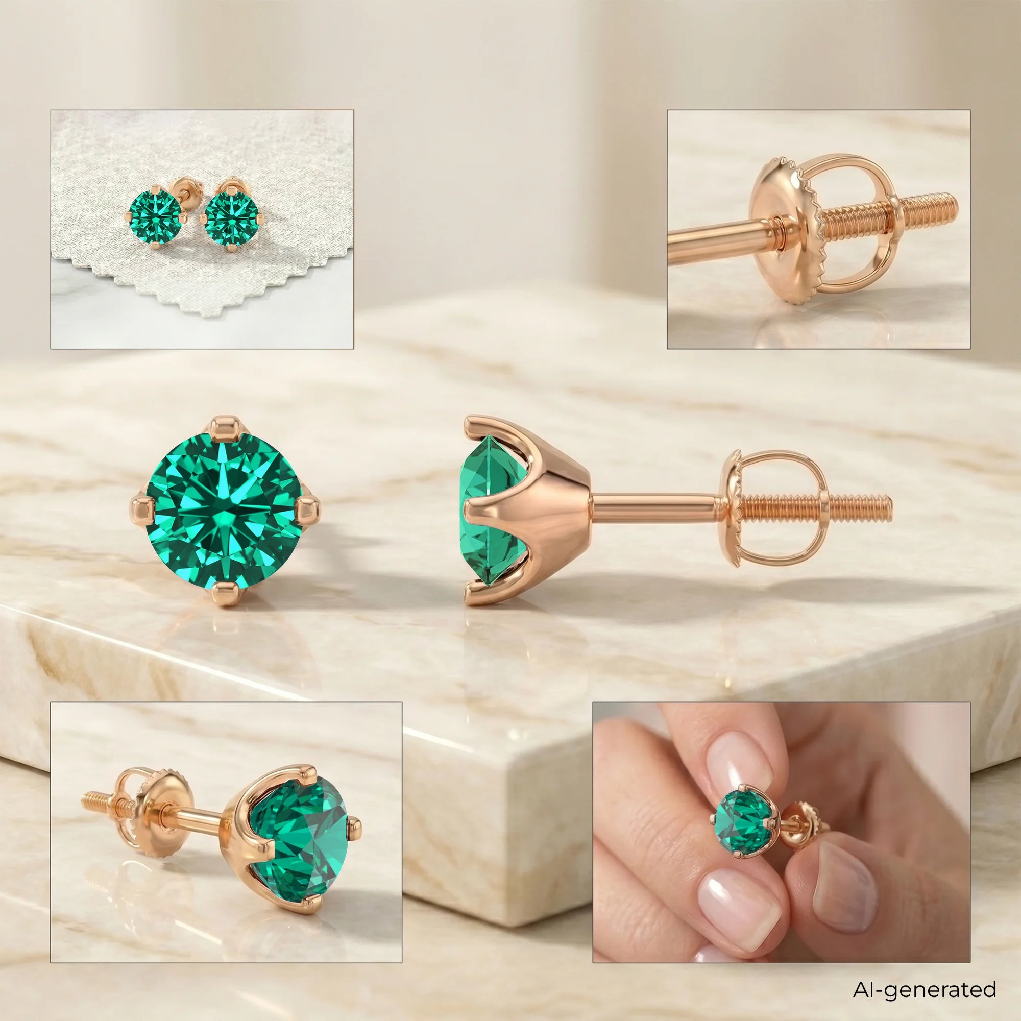 14K Rose Gold