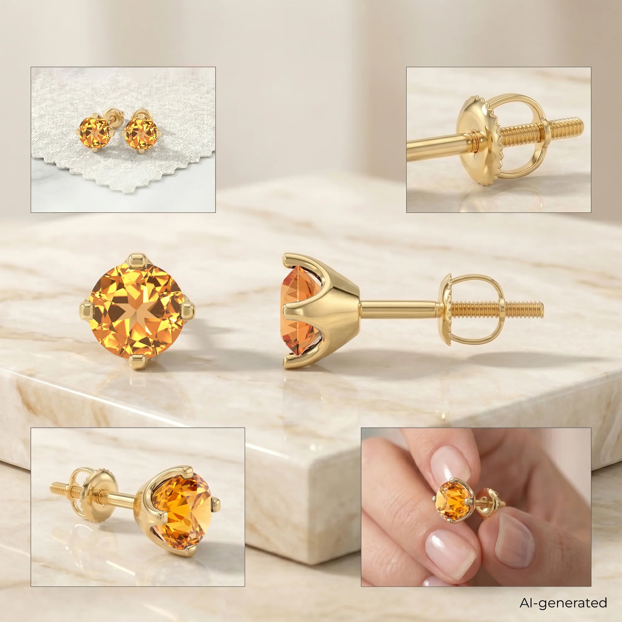 14K Yellow Gold