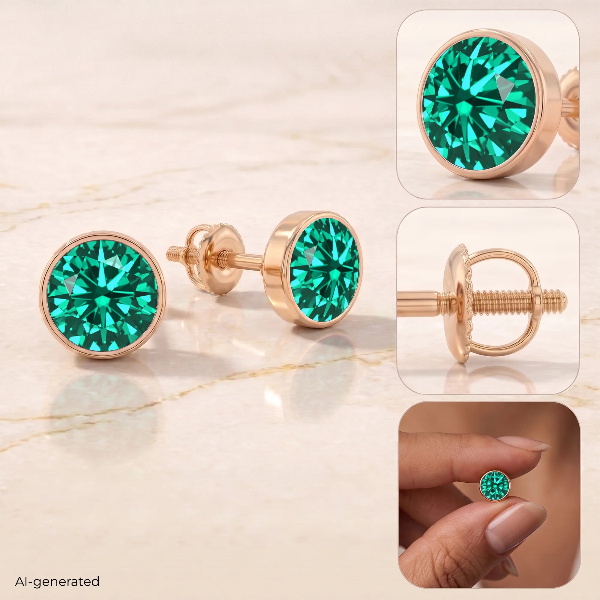 14K Rose Gold
