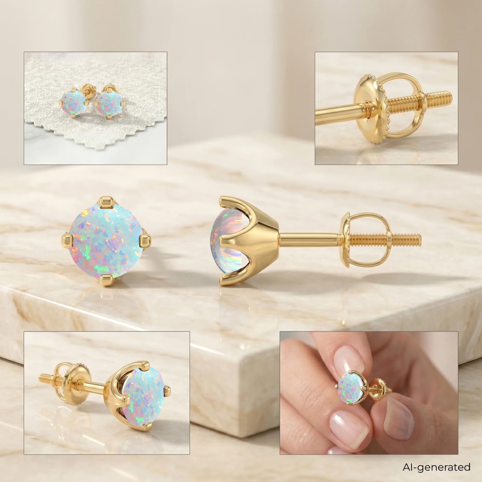 14K Yellow Gold