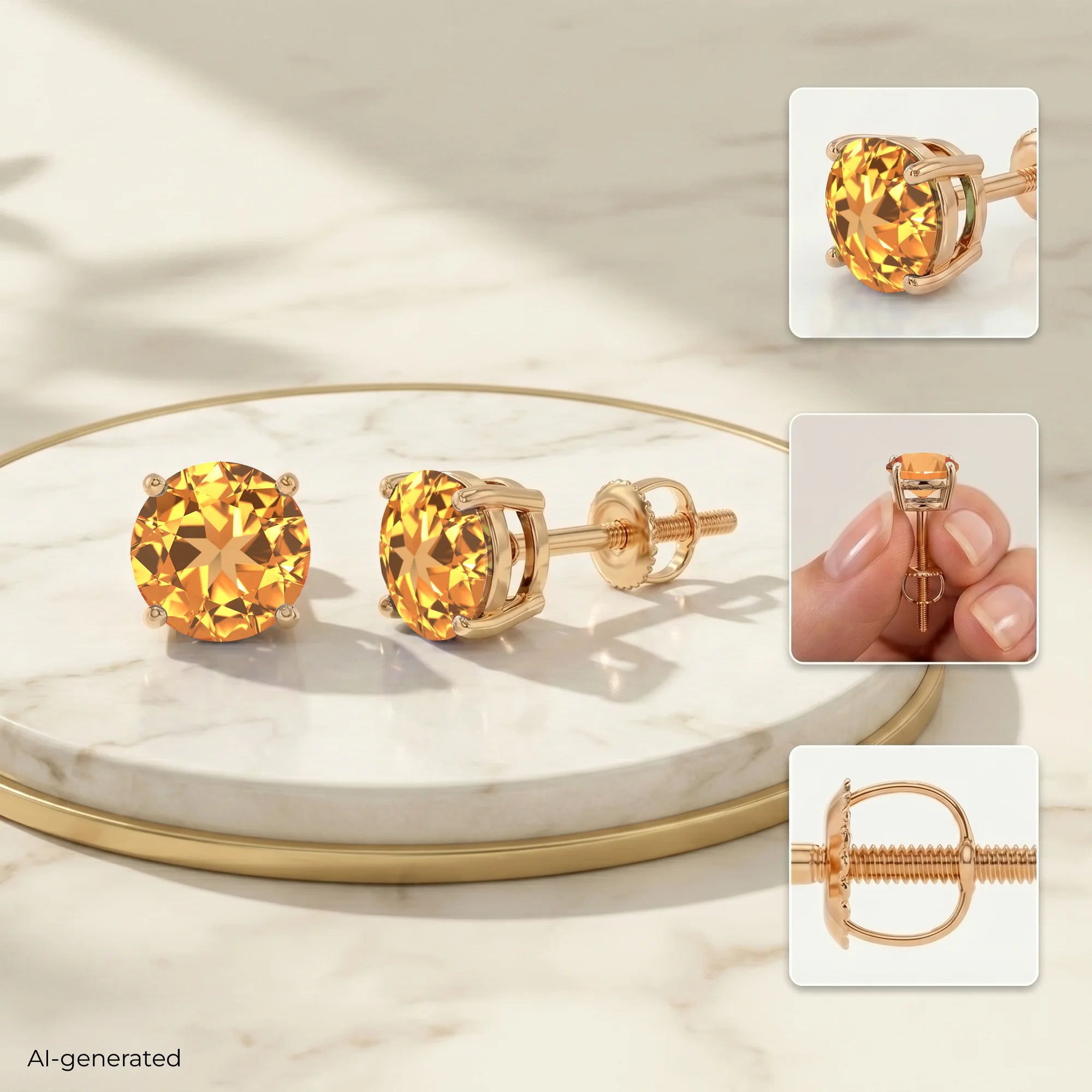 14K Rose Gold