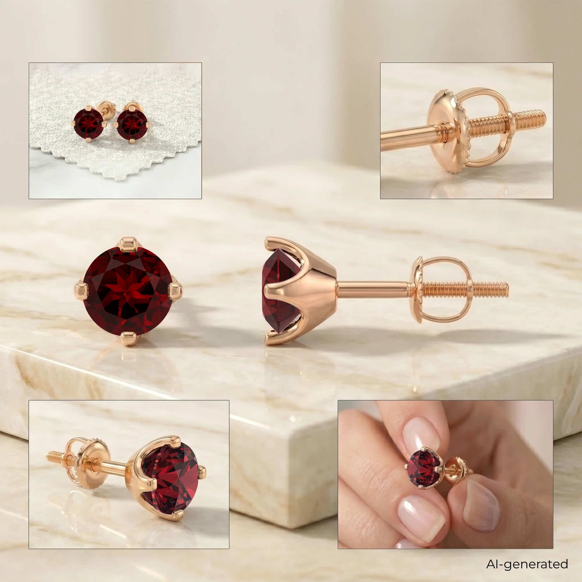 14K Rose Gold