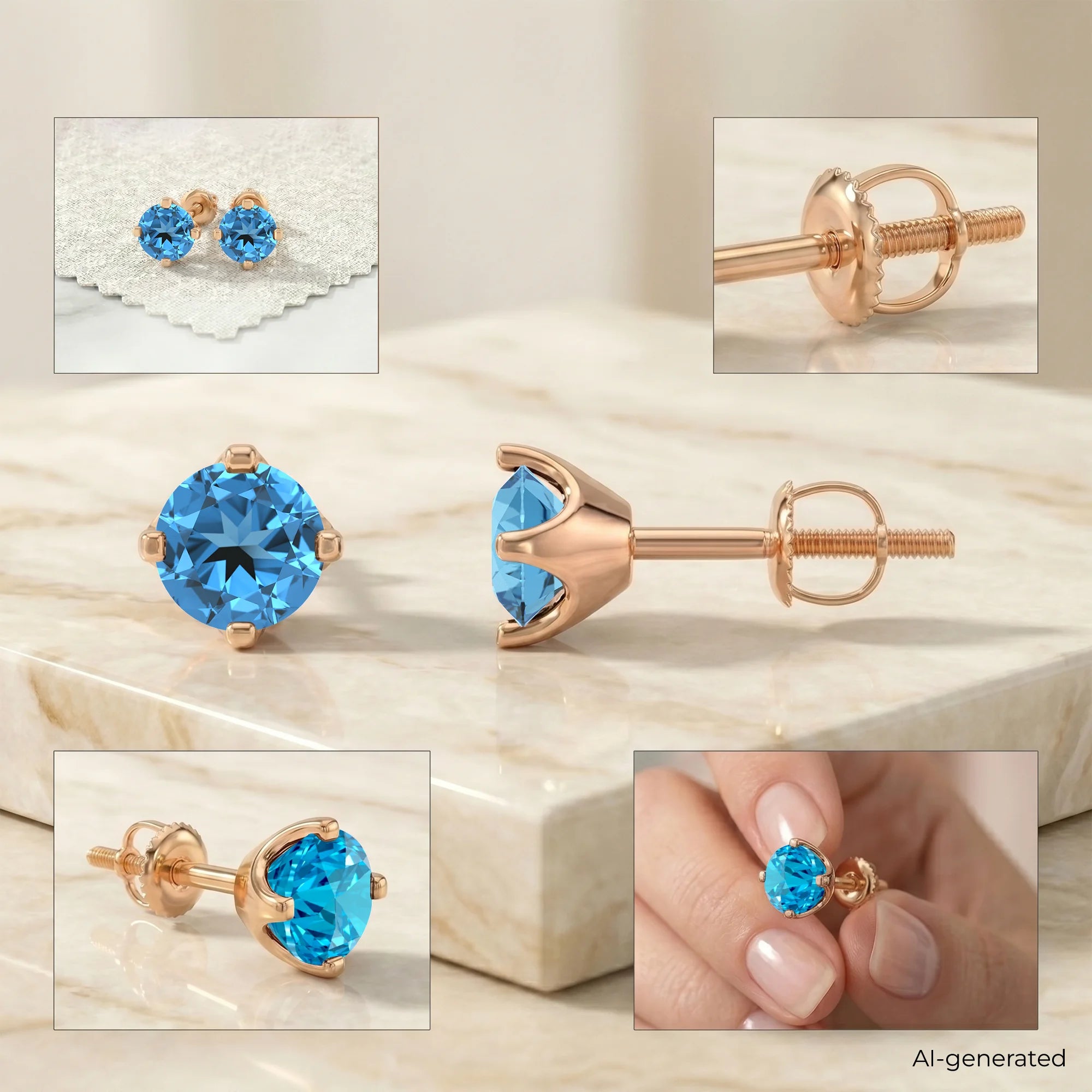 14K Rose Gold