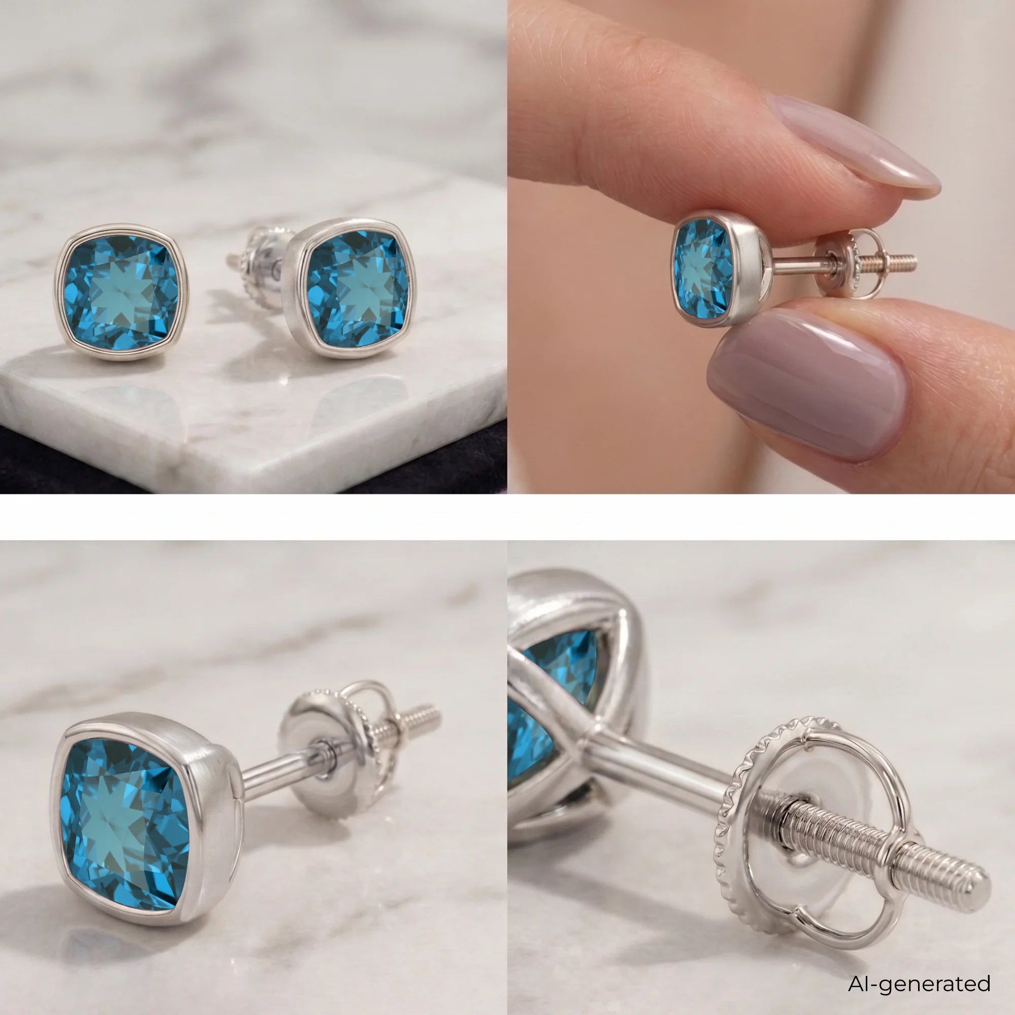 14K White Gold