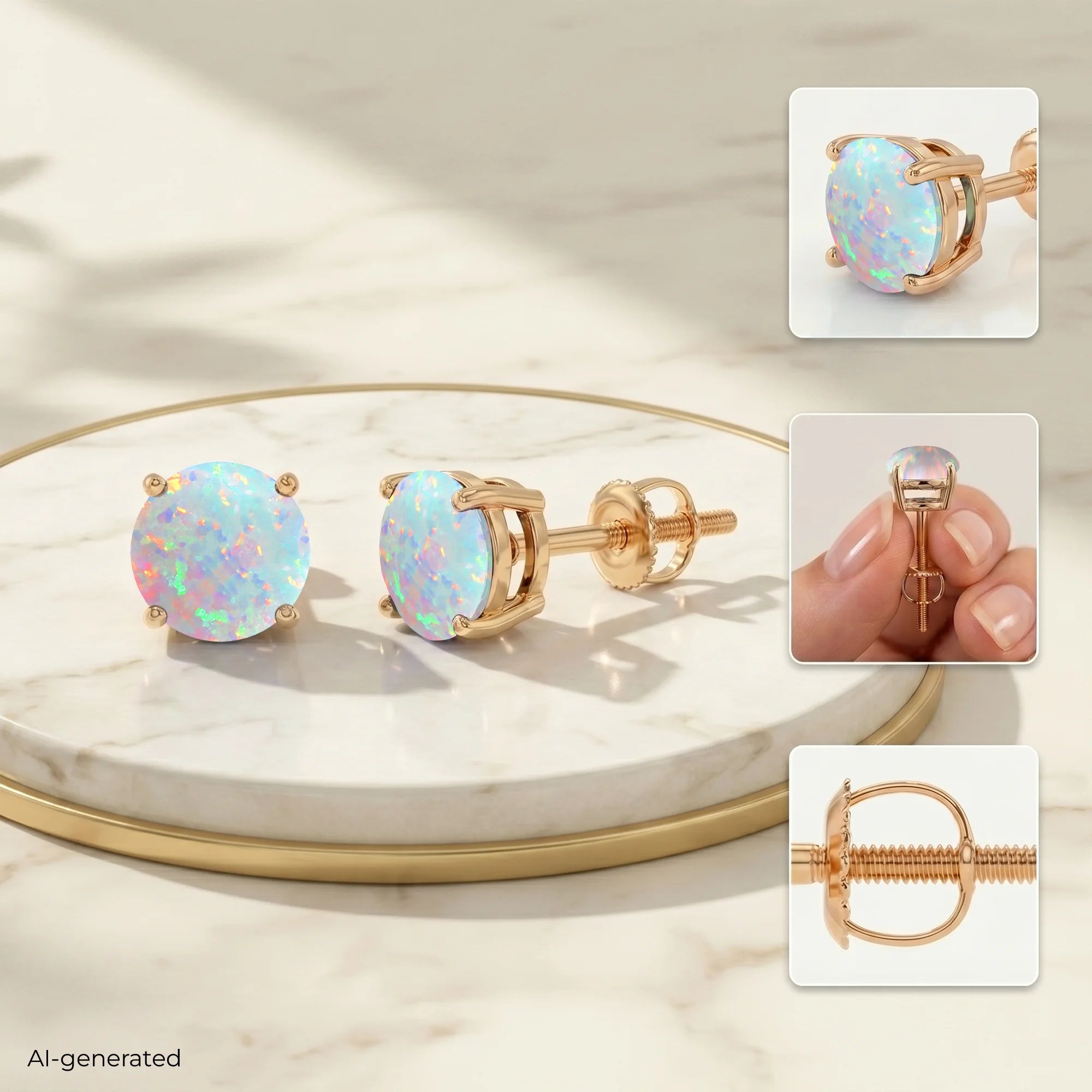 14K Rose Gold