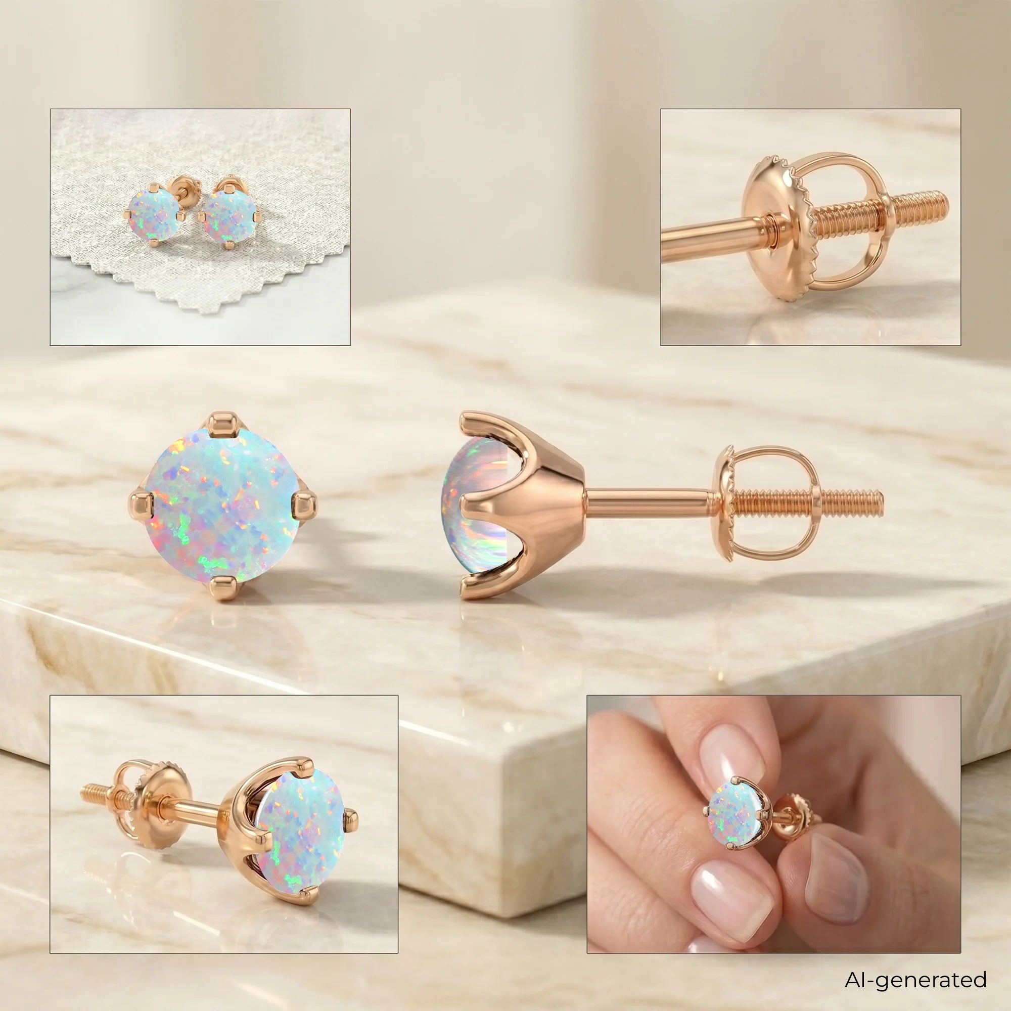 14K Rose Gold