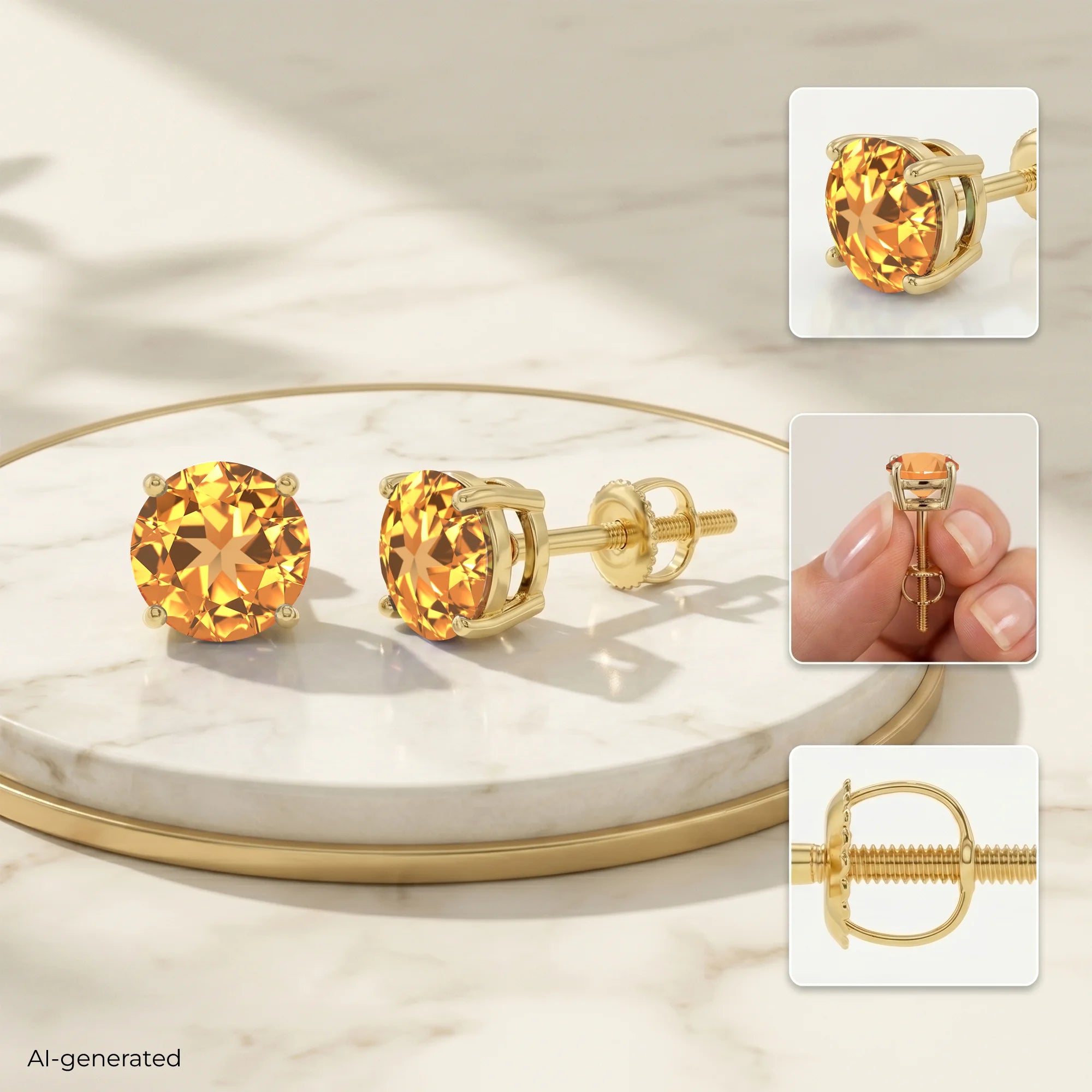 14K Yellow Gold