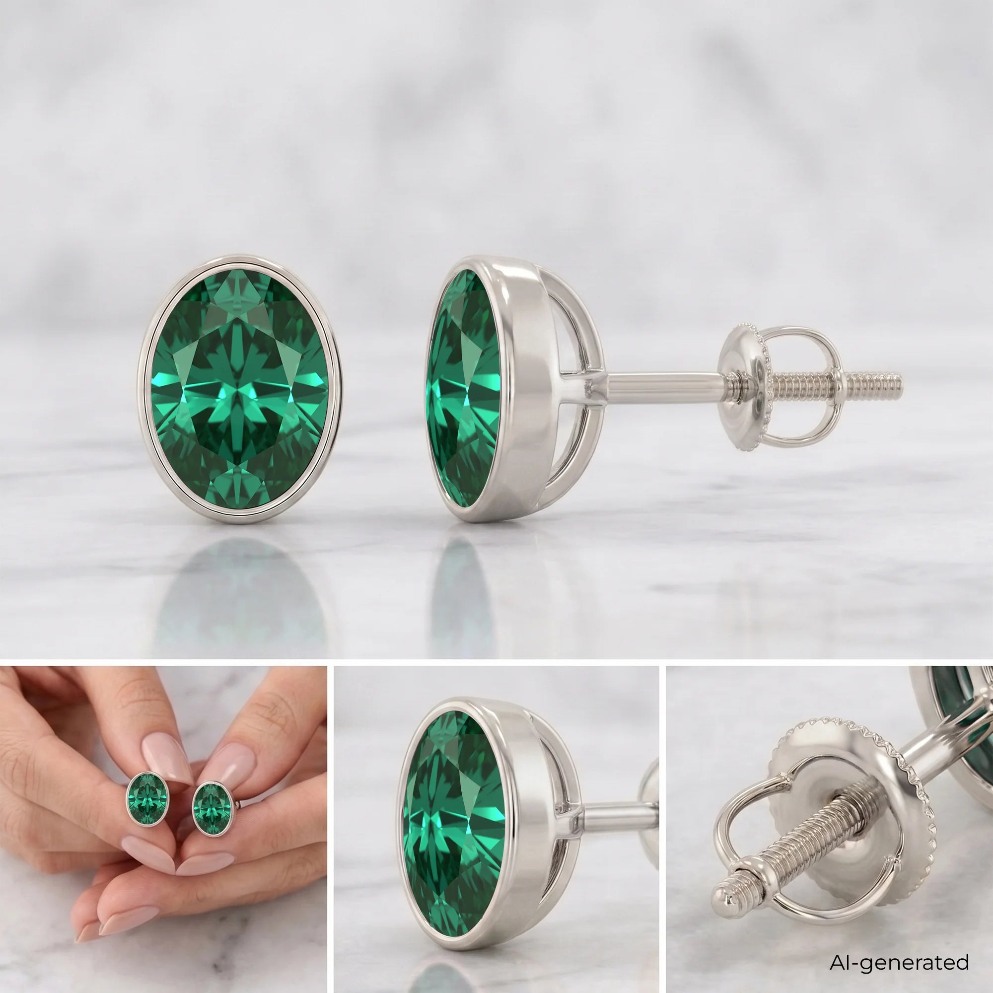 14K White Gold