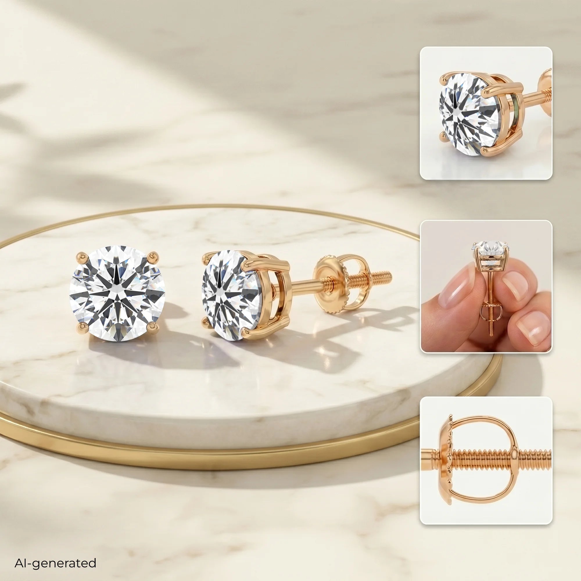 14K Rose Gold