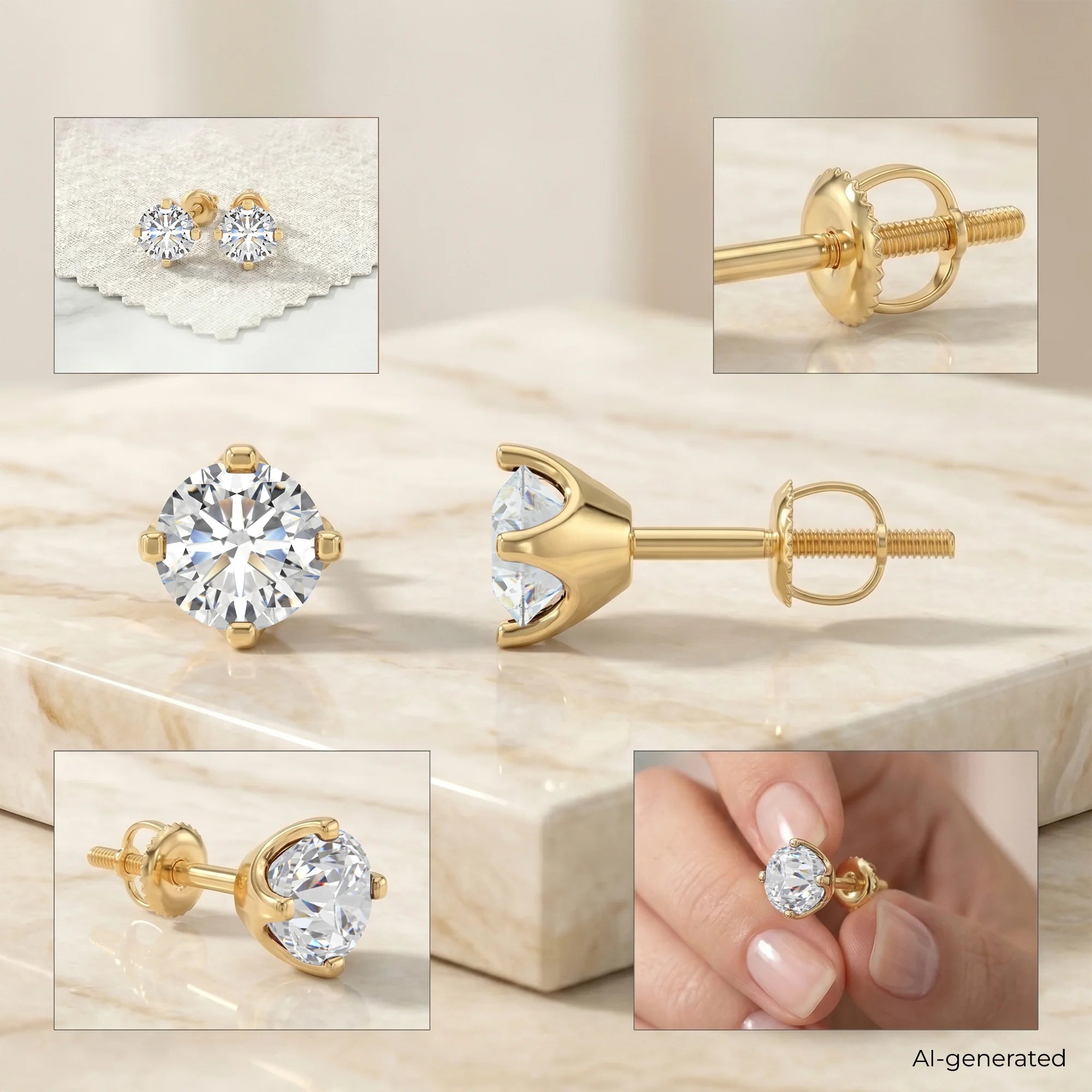 14K Yellow Gold