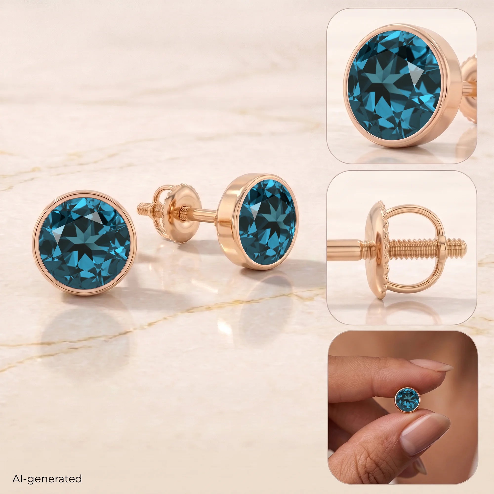 14K Rose Gold