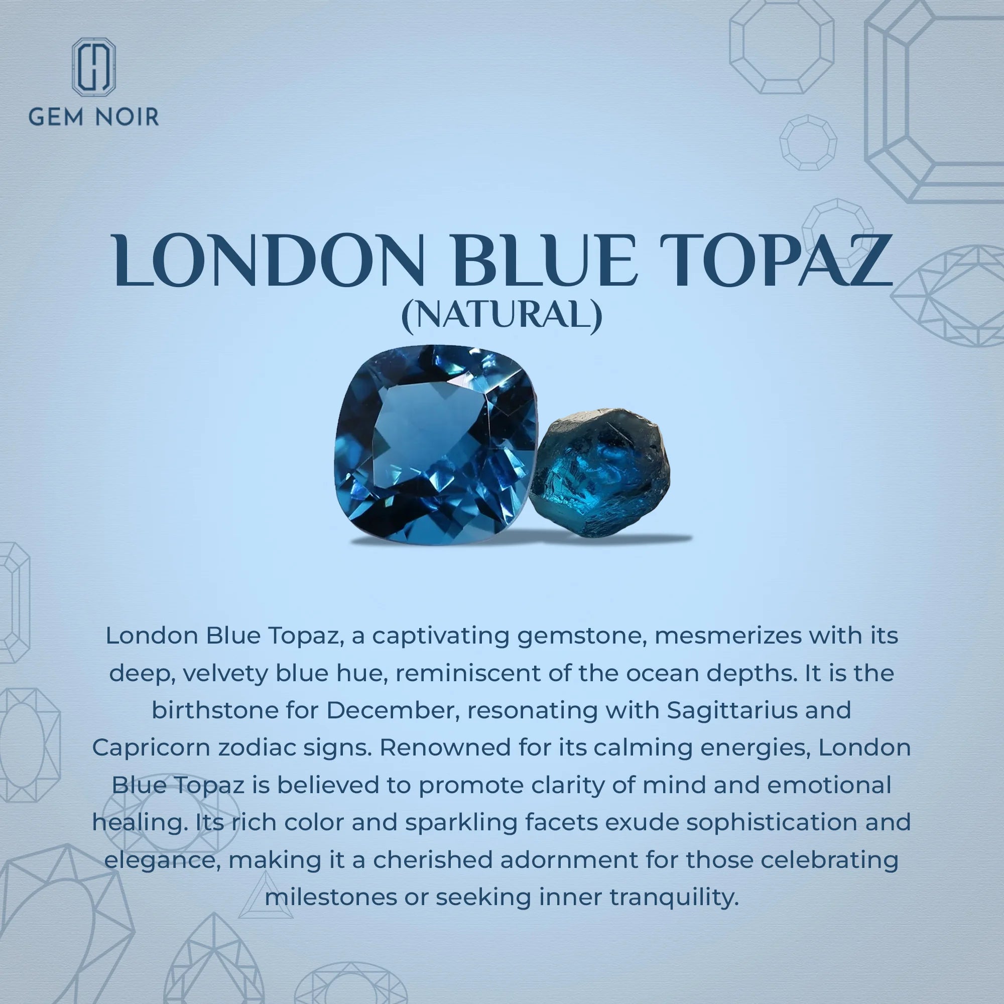 natural london-blue-topaz pear solitaire necklaces in sterling silver 