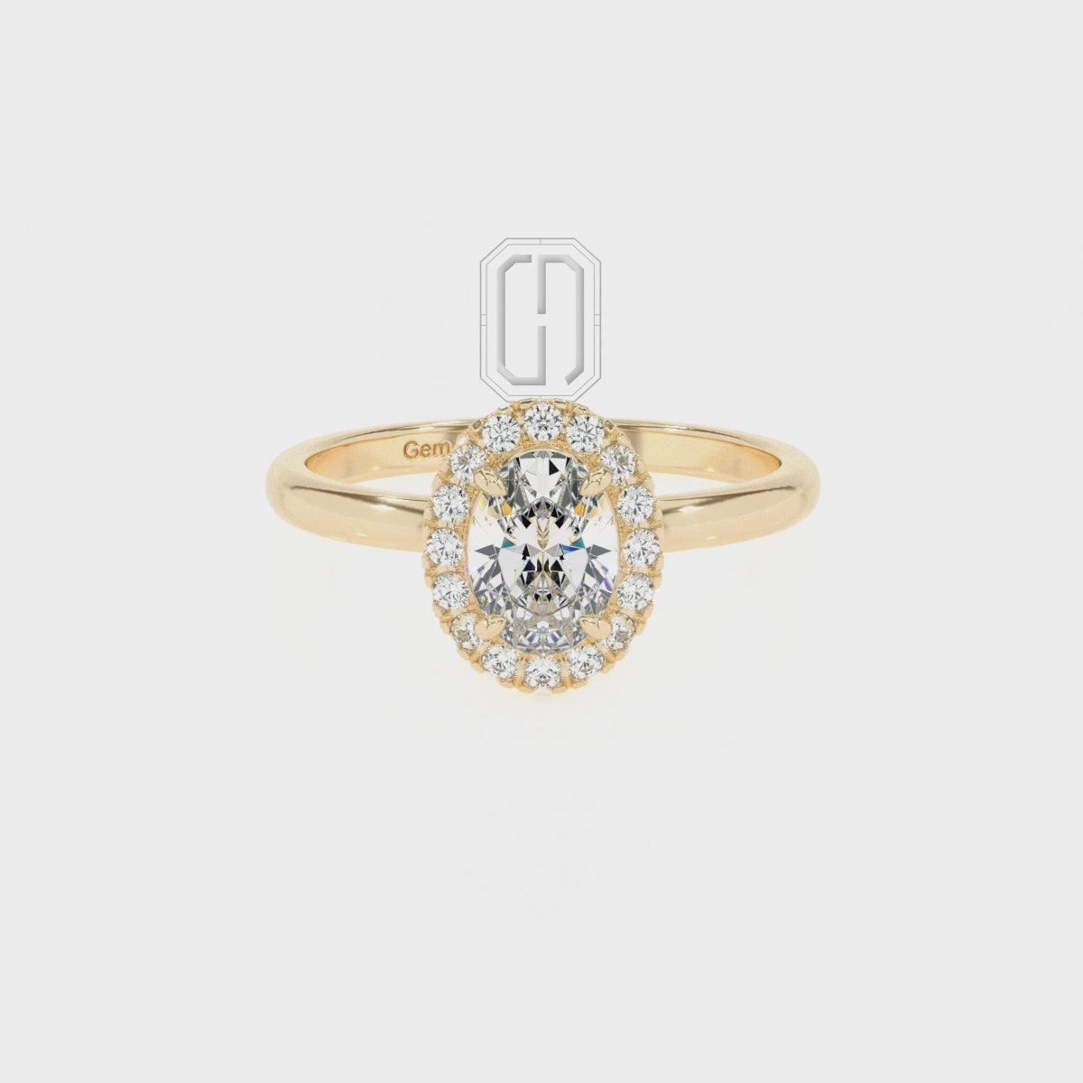 Lab Grown Pink Sapphire Oval with Diamonds Halo Solitaire Engagement Rings