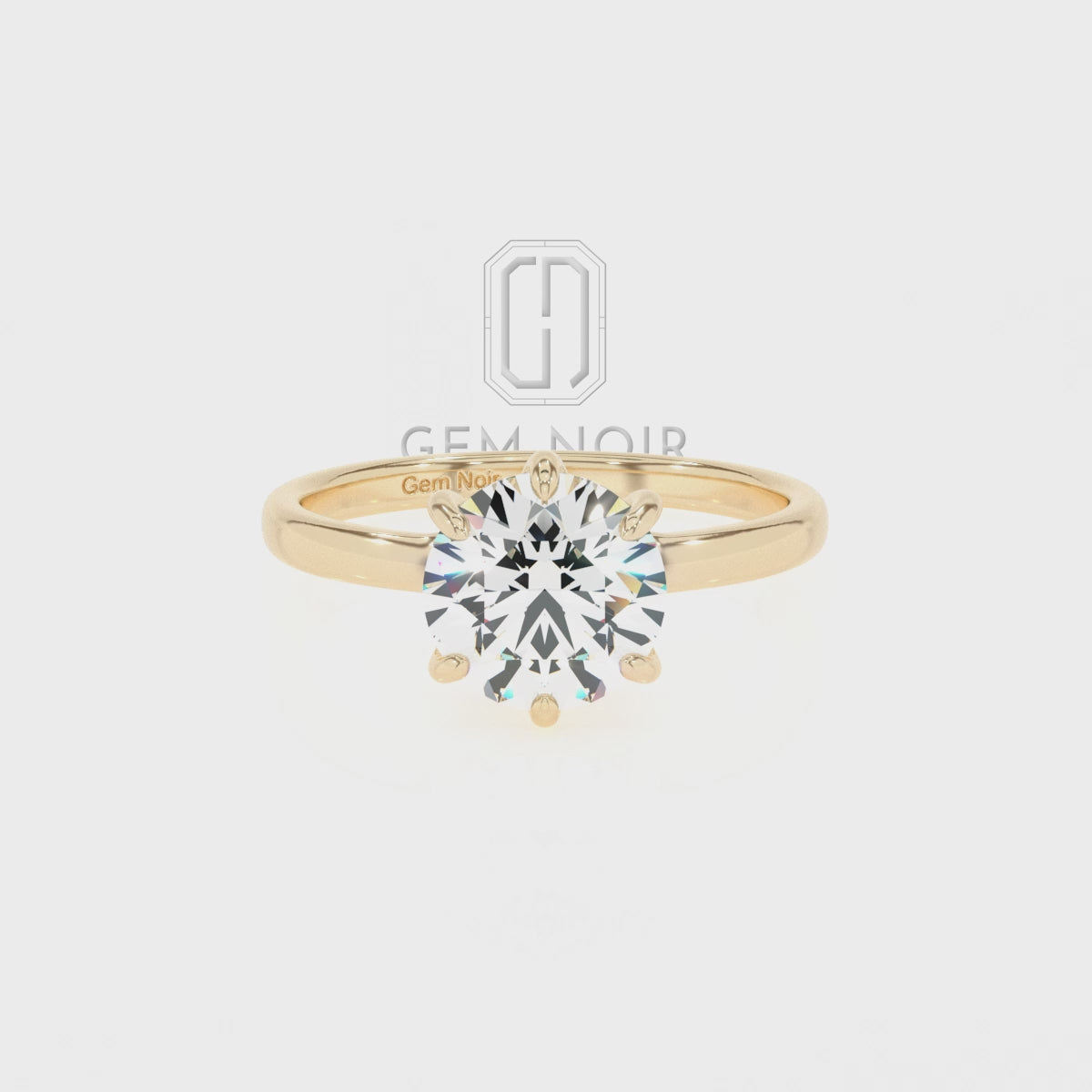 Lab Grown Alexandrite Round Solitaire Engagement Rings