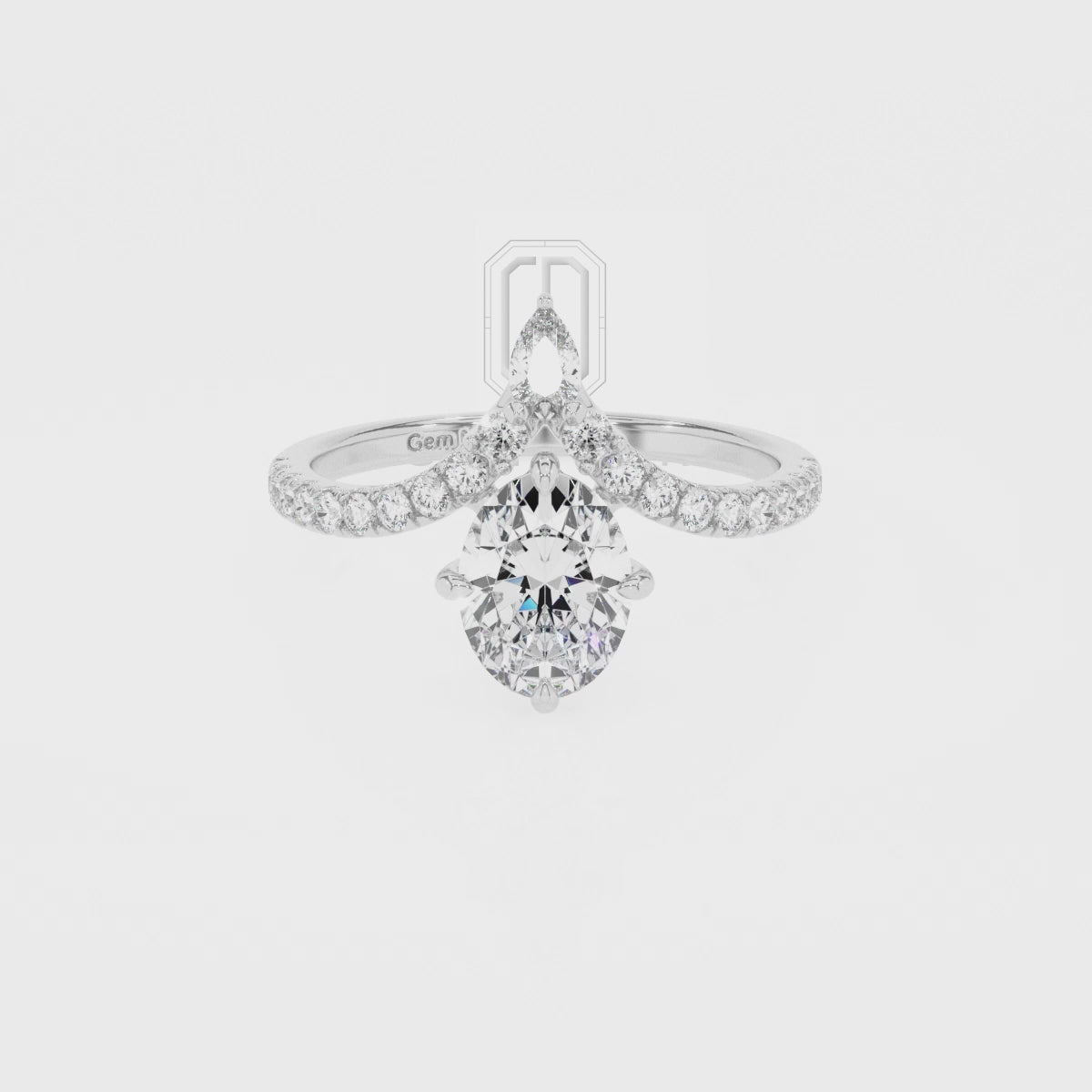 Lab Grown Amethyst Oval with Diamonds Solitaire Engagement Rings