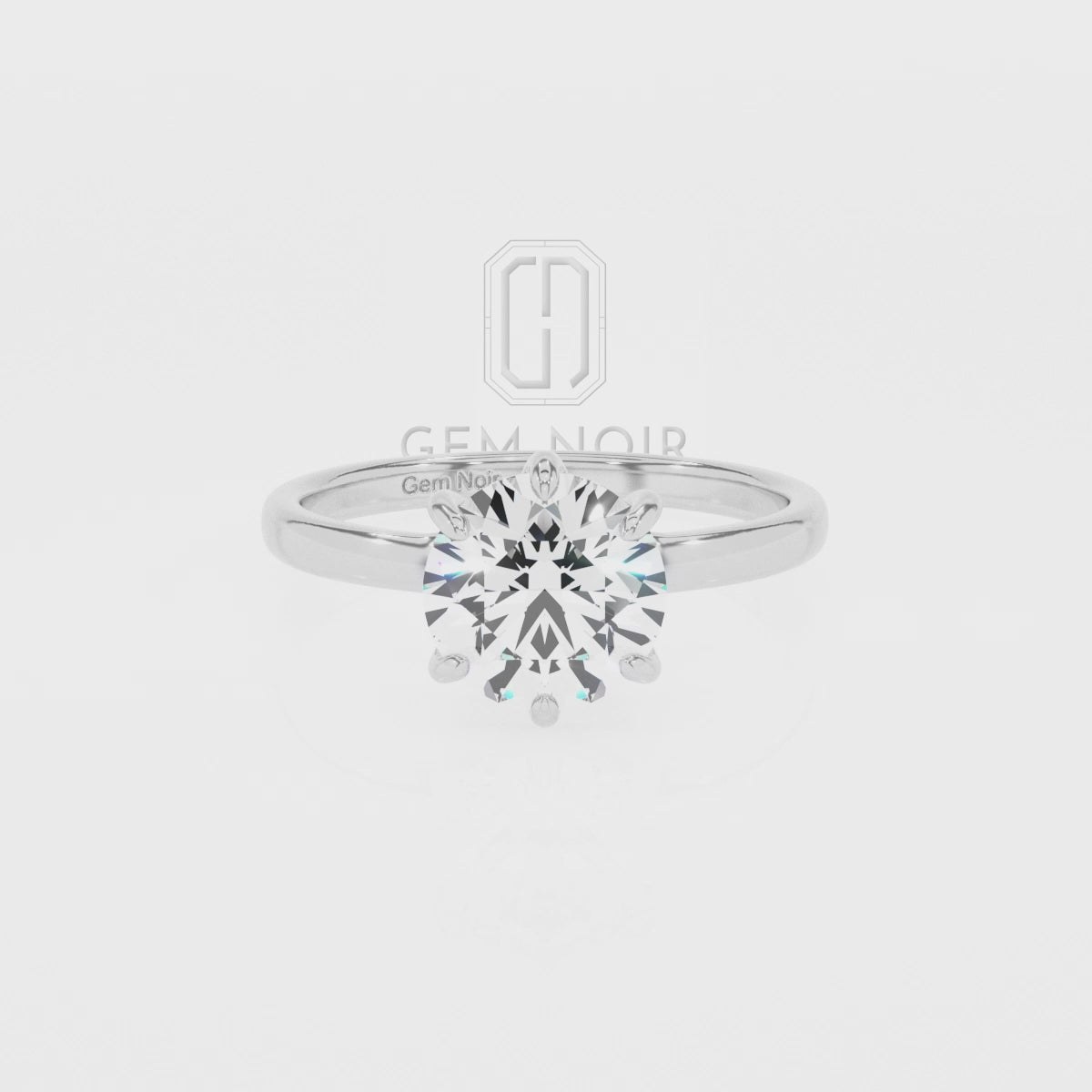 Lab Grown Pink Sapphire Round Solitaire Engagement Rings