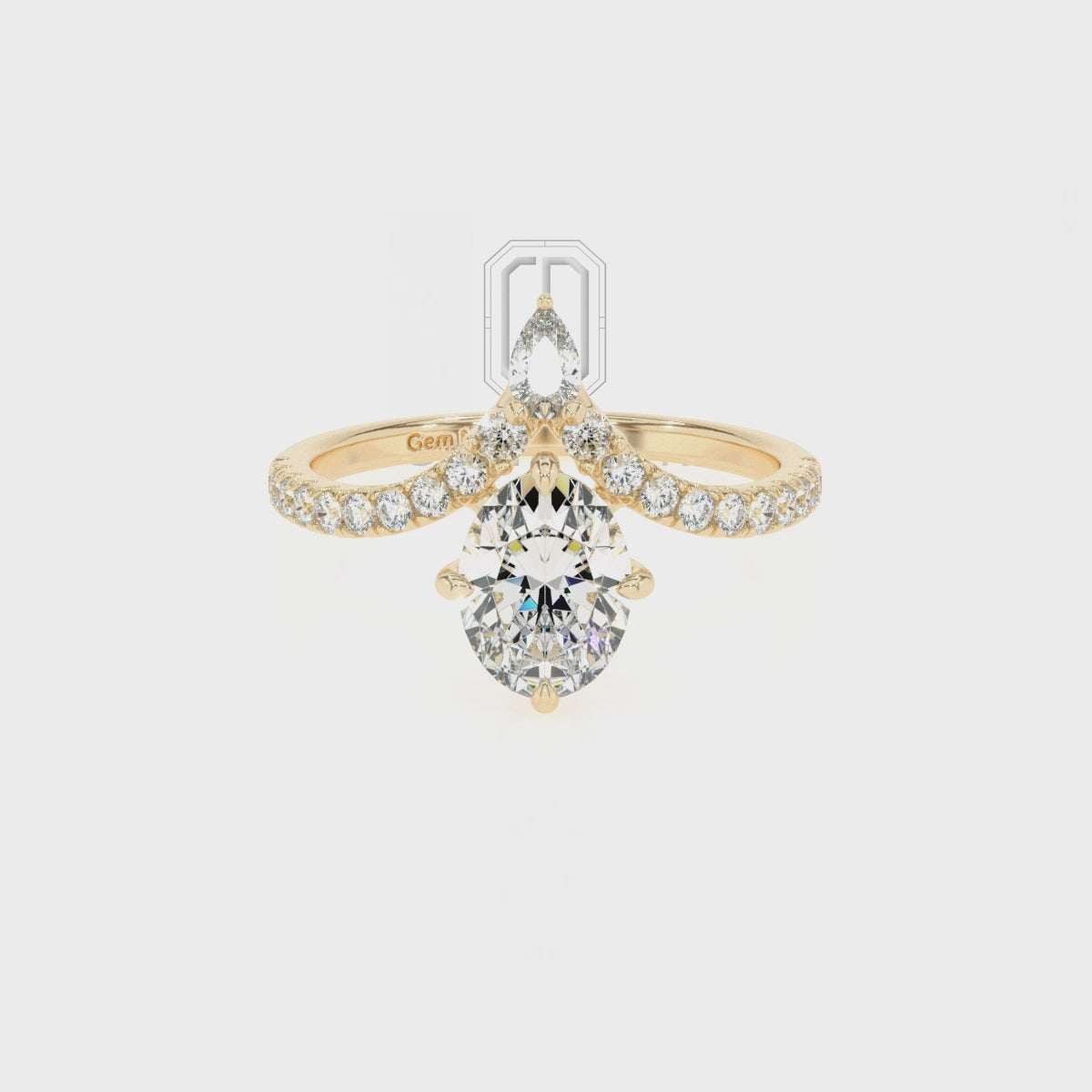 Lab Grown Moissanite Oval Solitaire Engagement Rings