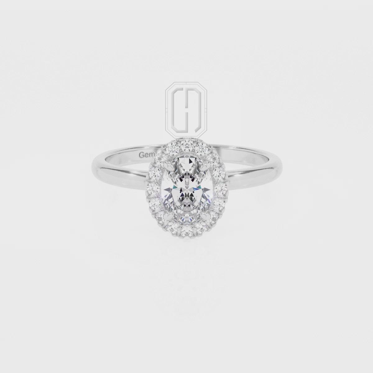 Lab Grown Pink Sapphire Oval with Diamonds Halo Solitaire Engagement Rings