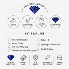 14K White Gold