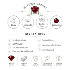 14K White Gold